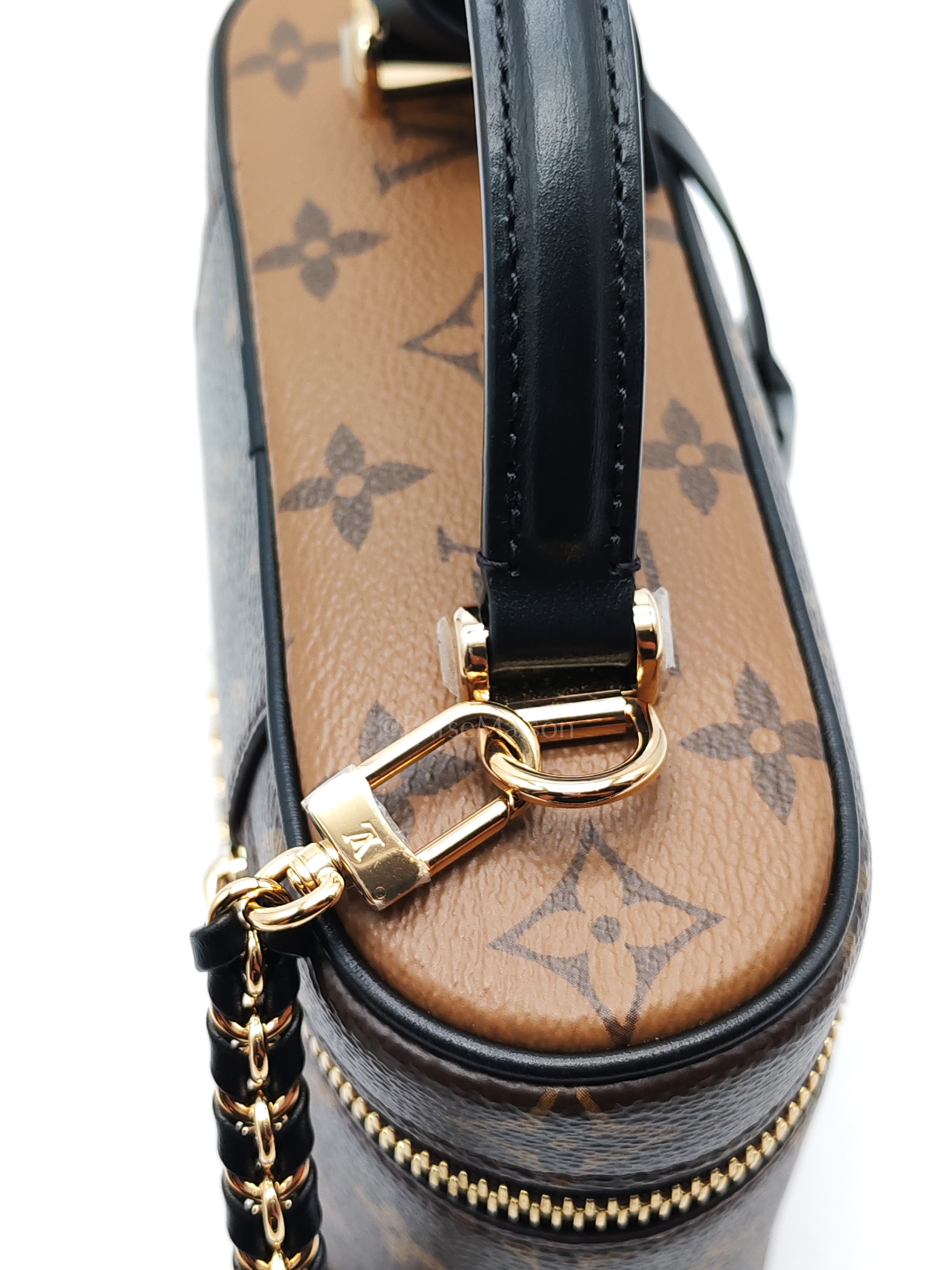 Long Vanity Chain Pouch in Reverse Monogram Canvas Shoulder Bag (Microchip) | Purse Maison Luxury Bags Shop