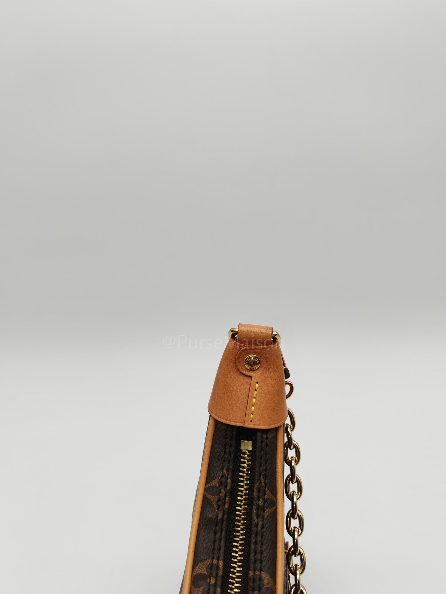 Loop Handbag in Monogram Canvas & Gold Hardware Microchip | Purse Maison Luxury Bags Shop
