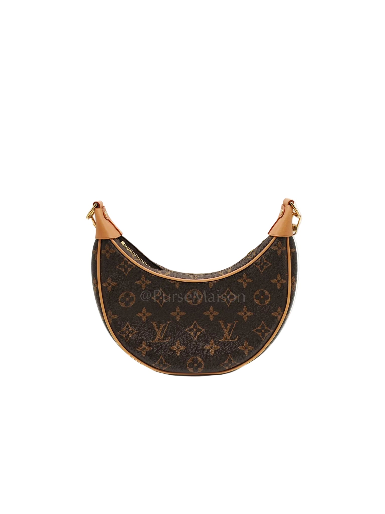 Loop Handbag in Monogram Canvas & Gold Hardware Microchip | Purse Maison Luxury Bags Shop