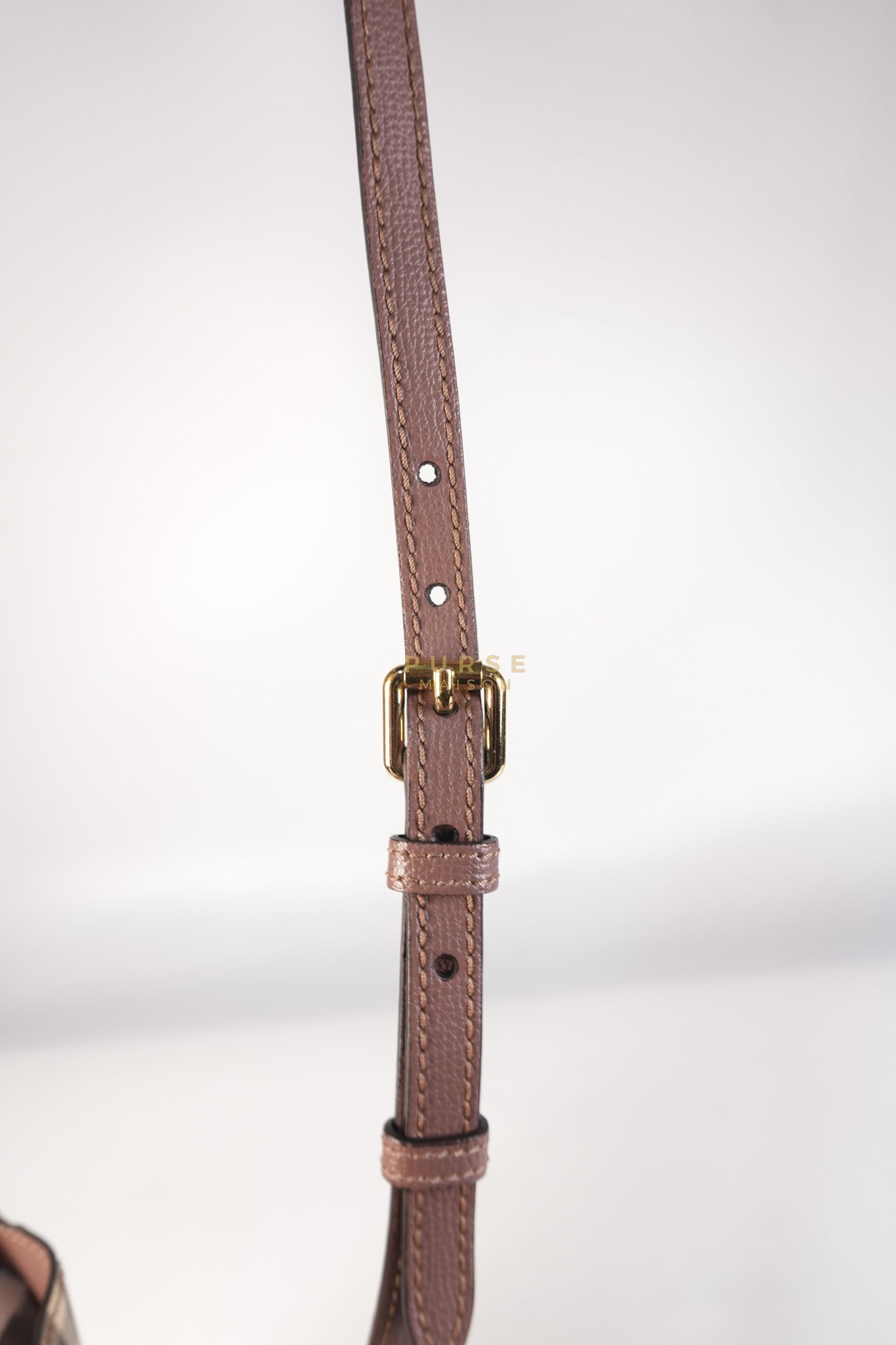 Lorne Small Haymarket Check Bucket Bag – Light Elderberry/Leather | Purse Maison Luxury Bags Shop