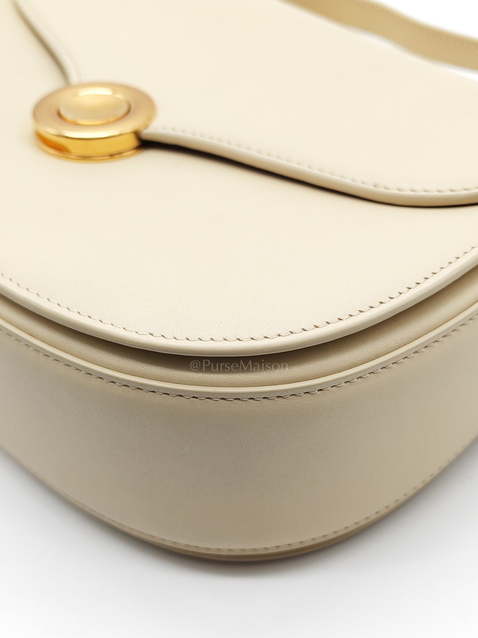 Loro Piana Bag Off White in Saddle Leather Crossbody Bag | Purse Maison Luxury Bags Shop