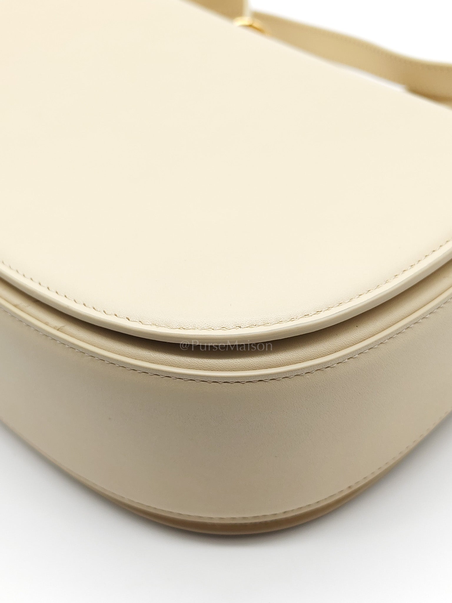 Loro Piana Bag Off White in Saddle Leather Crossbody Bag | Purse Maison Luxury Bags Shop