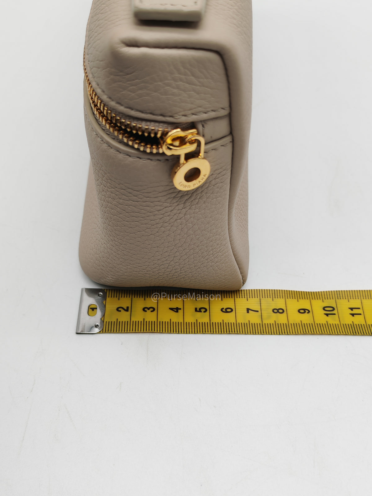 Loro Piana Extra Pocket L19 in Whisper White/Sun Gold Tender Calfskin Leather | Purse Maison Luxury Bags Shop