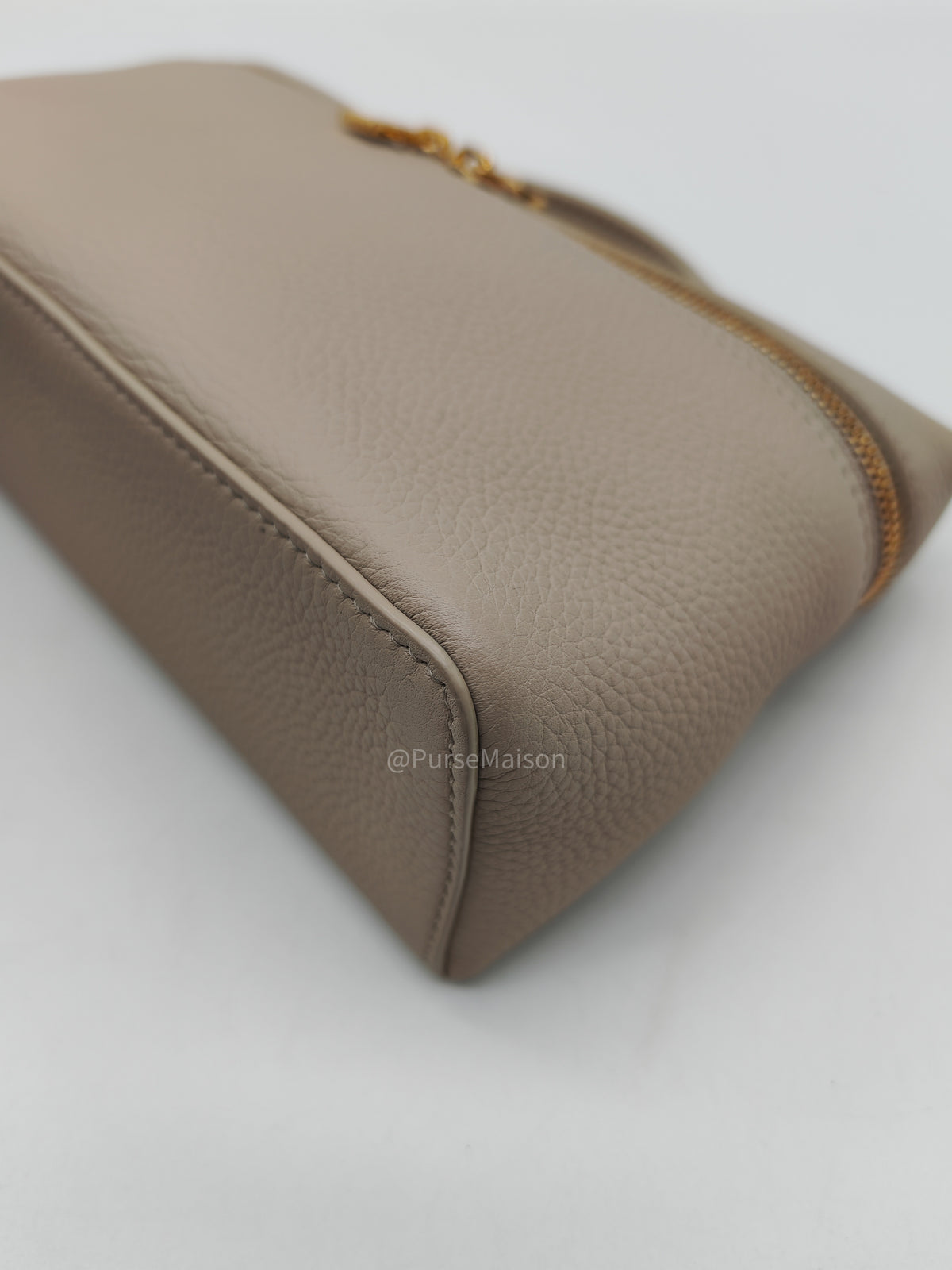 Loro Piana Extra Pocket L19 in Whisper White/Sun Gold Tender Calfskin Leather | Purse Maison Luxury Bags Shop