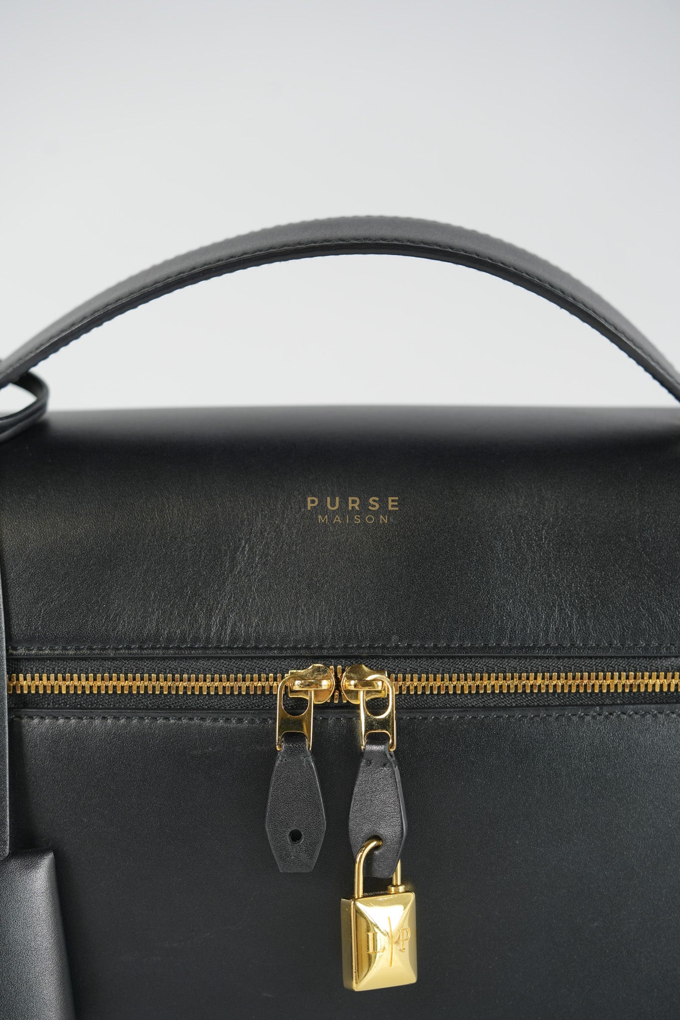 Loro Piana L27 Extra Bag in Saddle Leather and Gold Hardware | Purse Maison Luxury Bags Shop