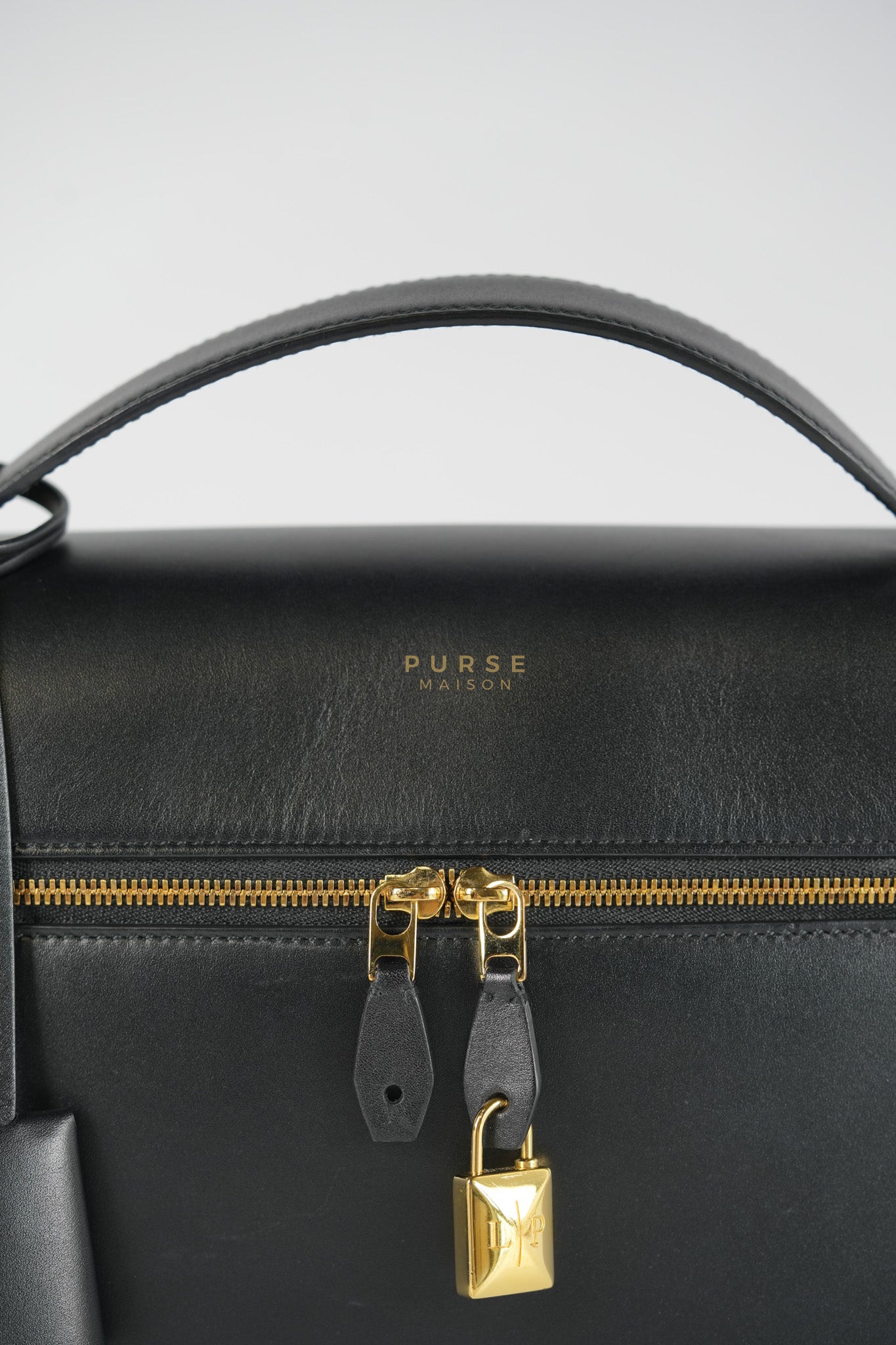 Loro Piana L27 Extra Bag in Saddle Leather and Gold Hardware | Purse Maison Luxury Bags Shop
