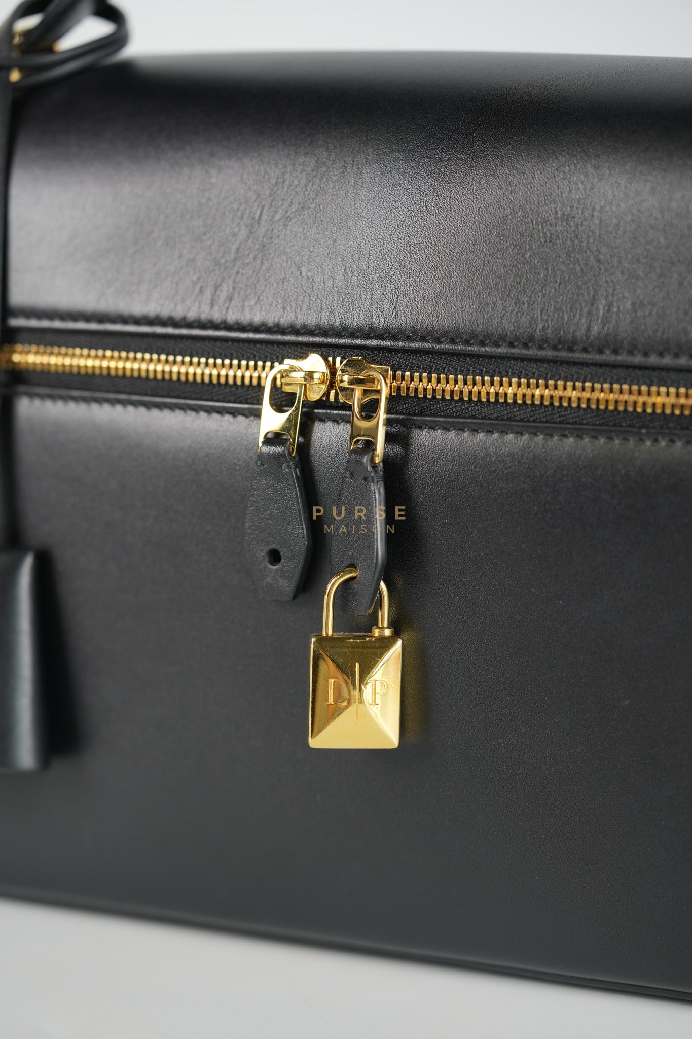 Loro Piana L27 Extra Bag in Saddle Leather and Gold Hardware | Purse Maison Luxury Bags Shop
