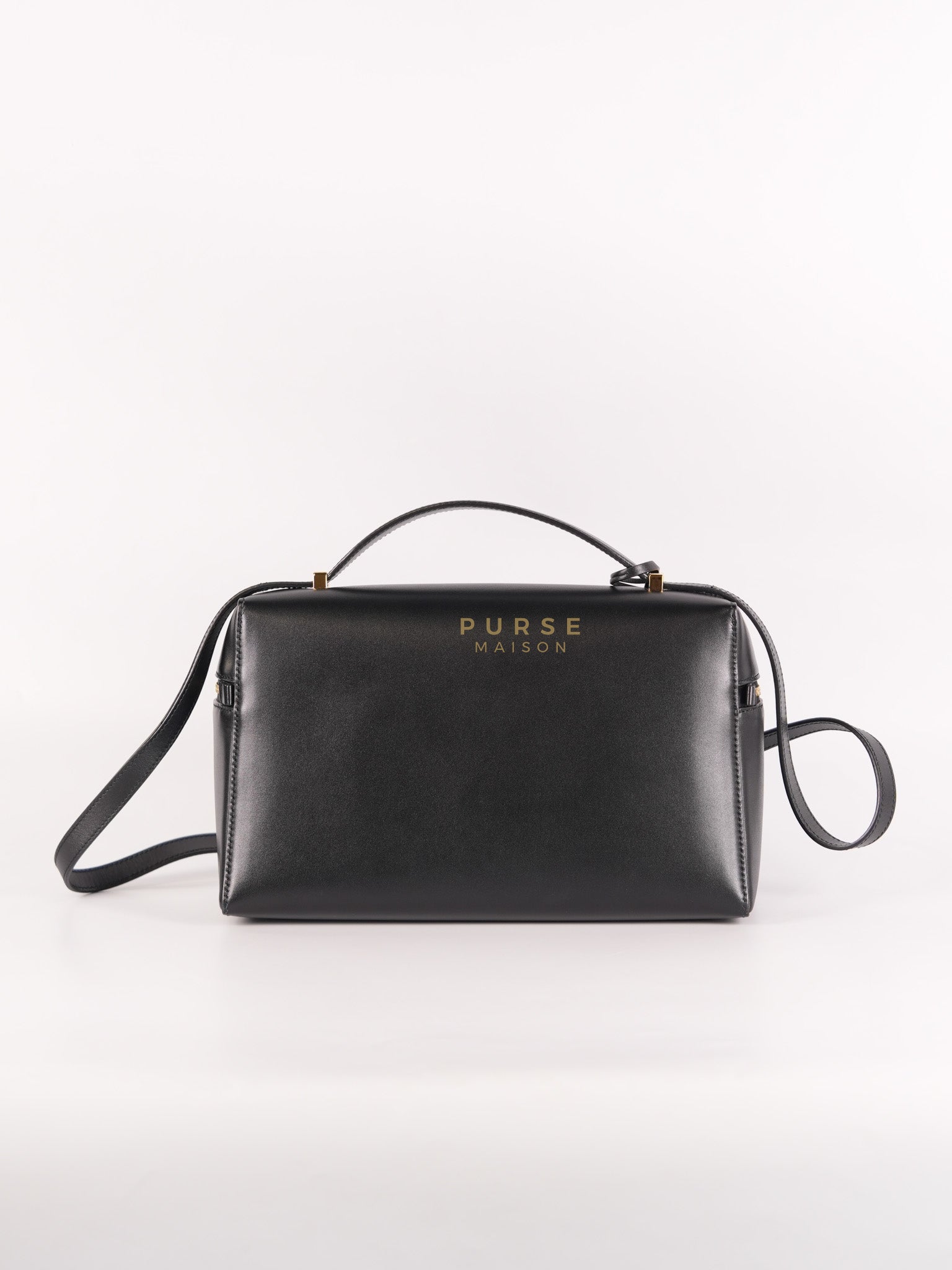 Loro Piana L27 Extra Bag in Saddle Leather and Gold Hardware | Purse Maison Luxury Bags Shop
