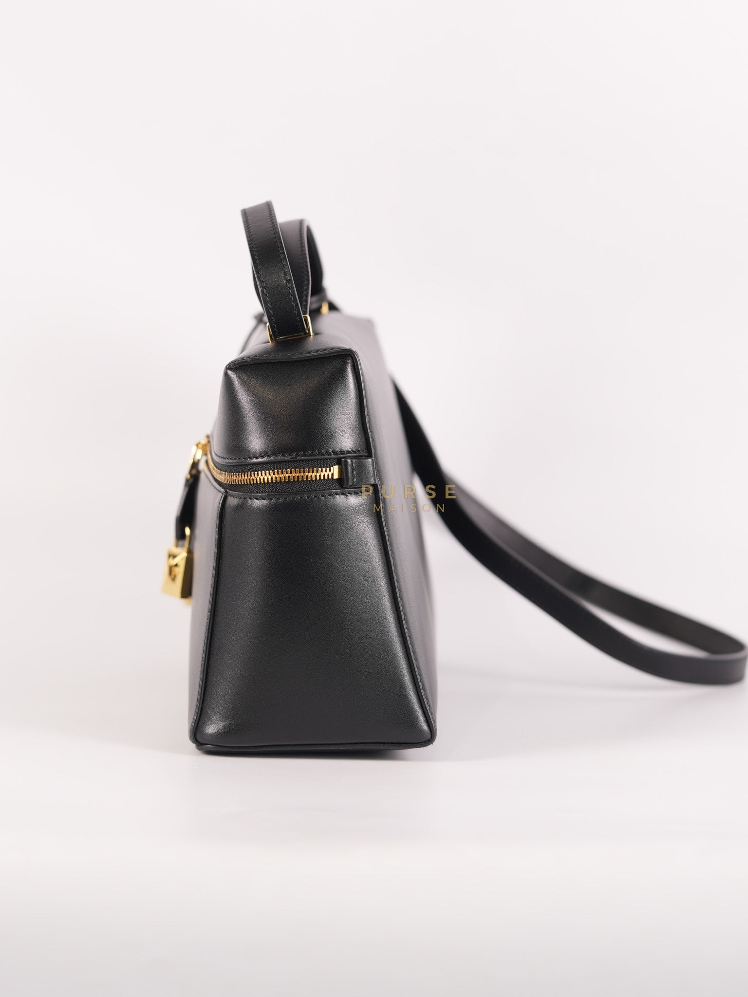 Loro Piana L27 Extra Bag in Saddle Leather and Gold Hardware | Purse Maison Luxury Bags Shop