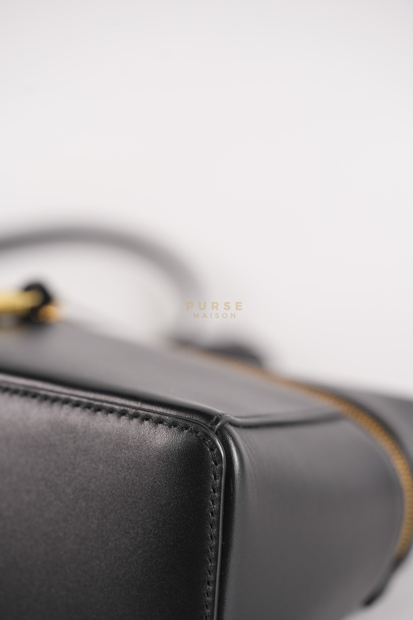 Loro Piana L27 Extra Bag in Saddle Leather and Gold Hardware | Purse Maison Luxury Bags Shop