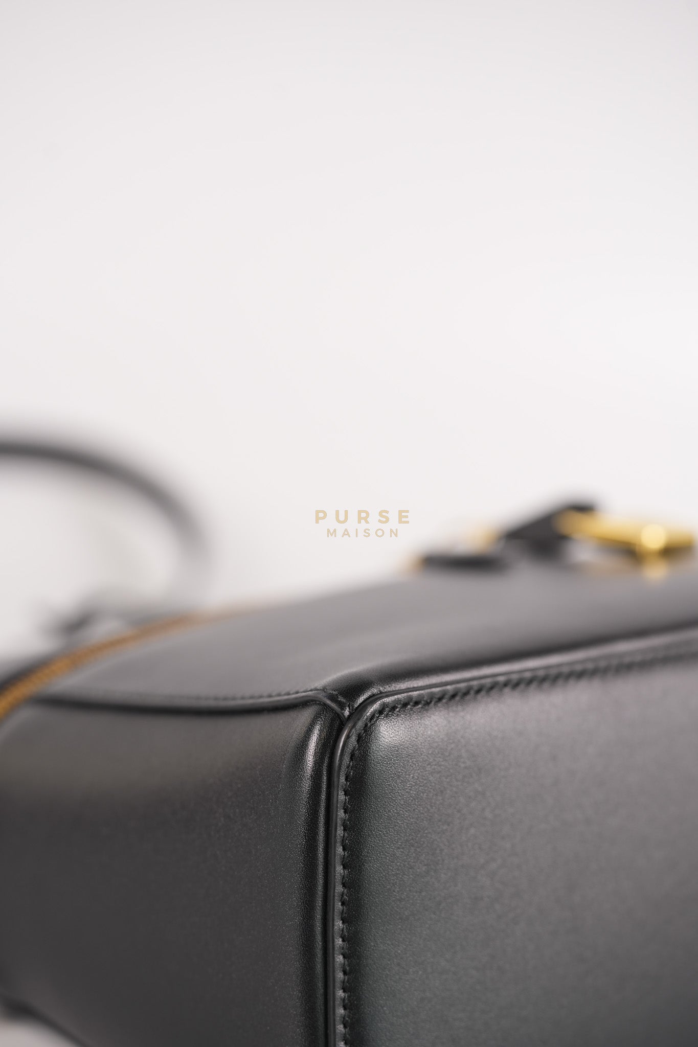 Loro Piana L27 Extra Bag in Saddle Leather and Gold Hardware | Purse Maison Luxury Bags Shop