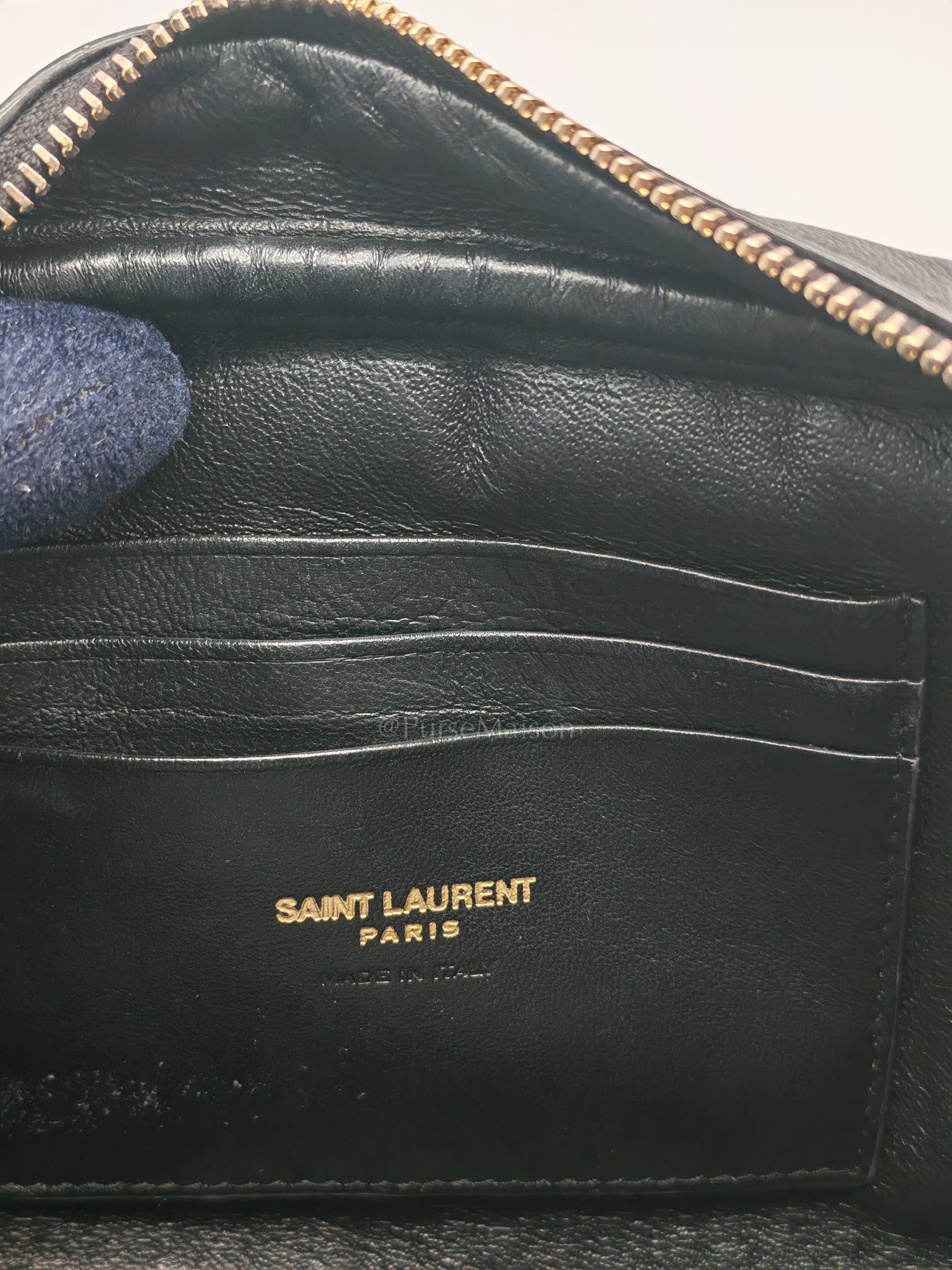 Lou Camera Bag in Black Trimmed Raffia Canvas | Purse Maison Luxury Bags Shop
