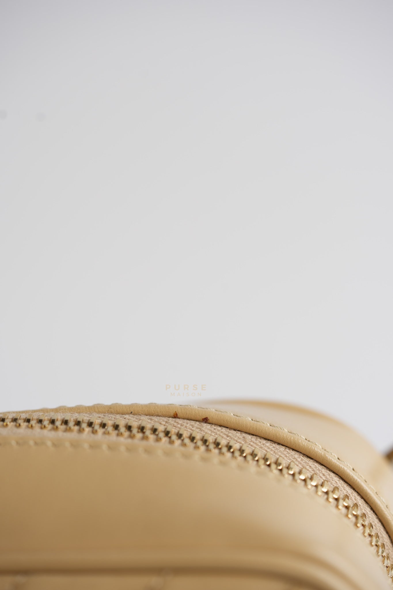 Lou Camera Bag in Cream Quilted Leather | Purse Maison Luxury Bags Shop