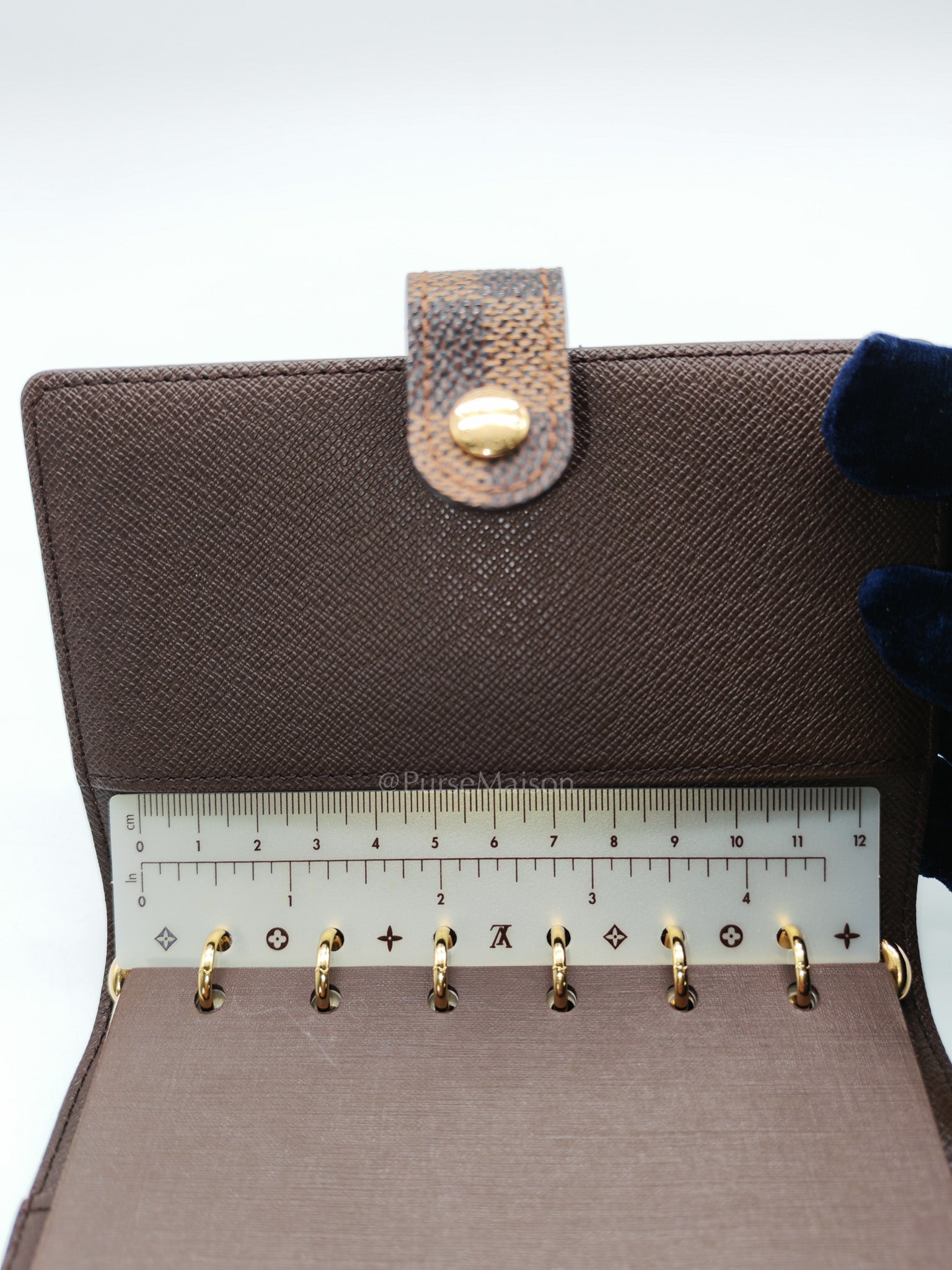 Agenda Planner Cover in Damier Ebene Canvas (Datecode: CA0073) | Purse Maison Luxury Bags Shop