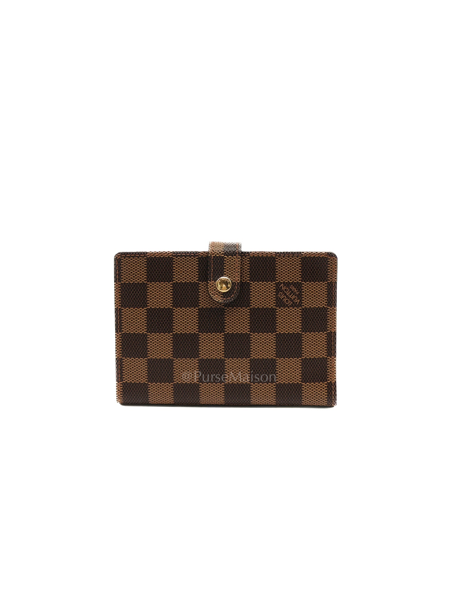 Agenda Planner Cover in Damier Ebene Canvas (Datecode: CA0073) | Purse Maison Luxury Bags Shop