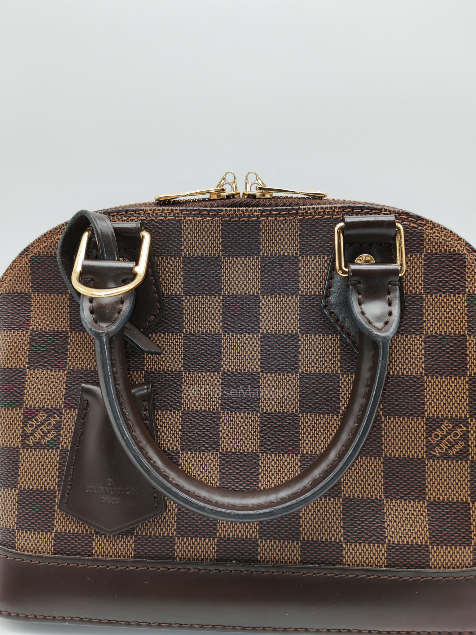 Alma BB in Damier Ebene Canvas (Microchip) | Purse Maison Luxury Bags Shop