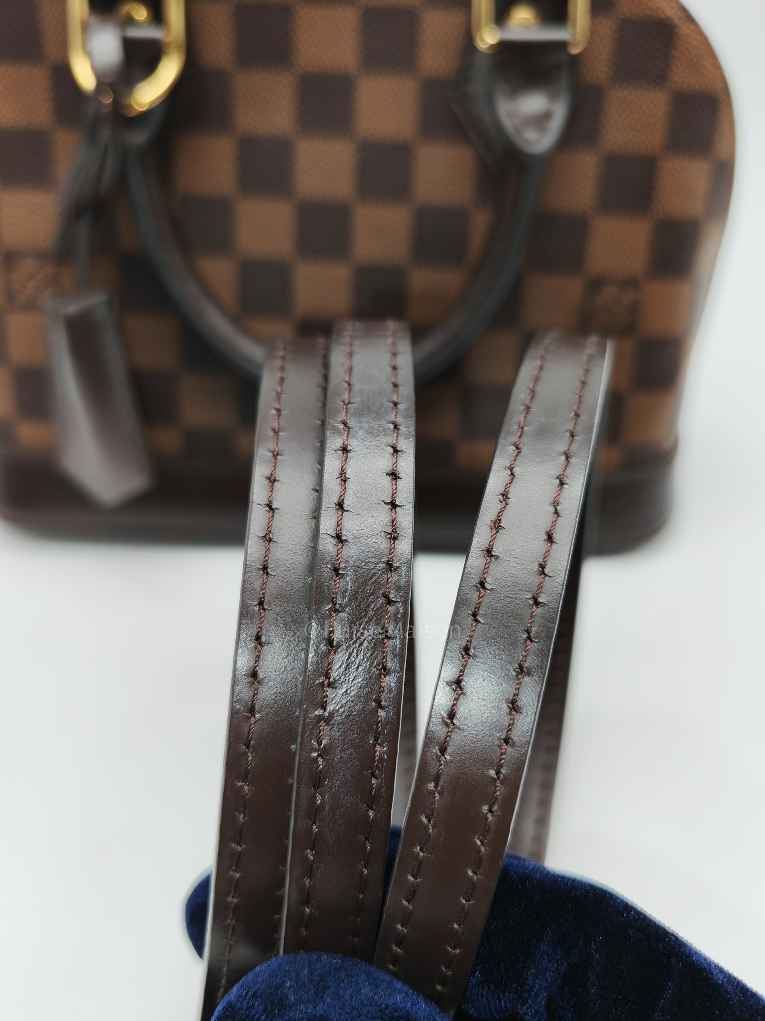 Alma BB in Damier Ebene Canvas (Microchip) | Purse Maison Luxury Bags Shop