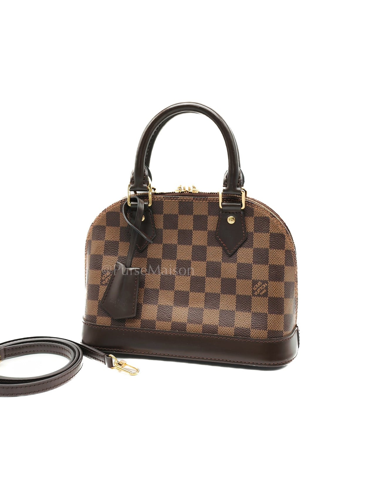 Alma BB in Damier Ebene Canvas (Microchip) | Purse Maison Luxury Bags Shop