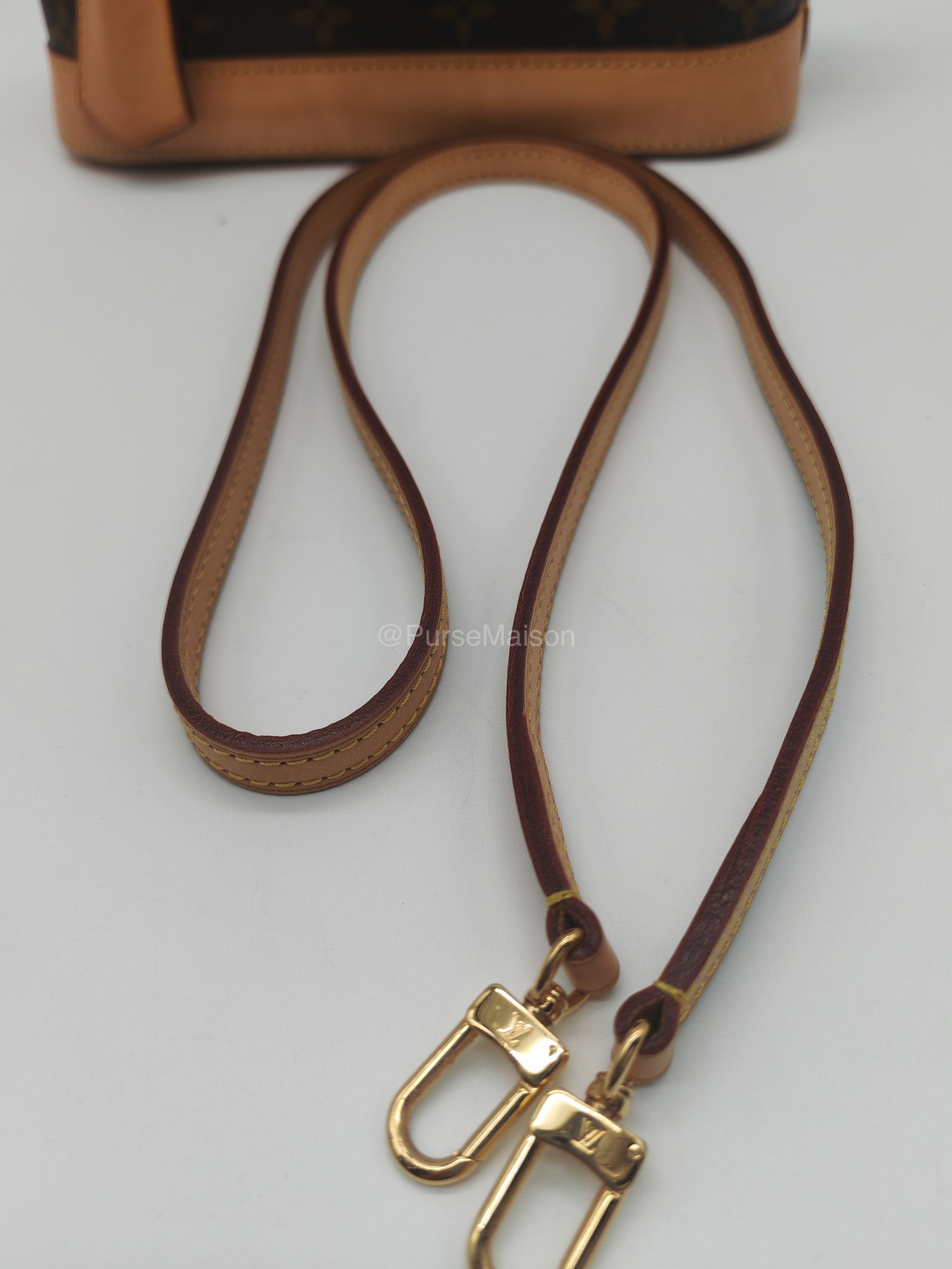 Louis Vuitton Alma BB in Monogram Canvas and Aged Gold Hardware (Datecode: FL3173) | Purse Maison Luxury Bags Shop