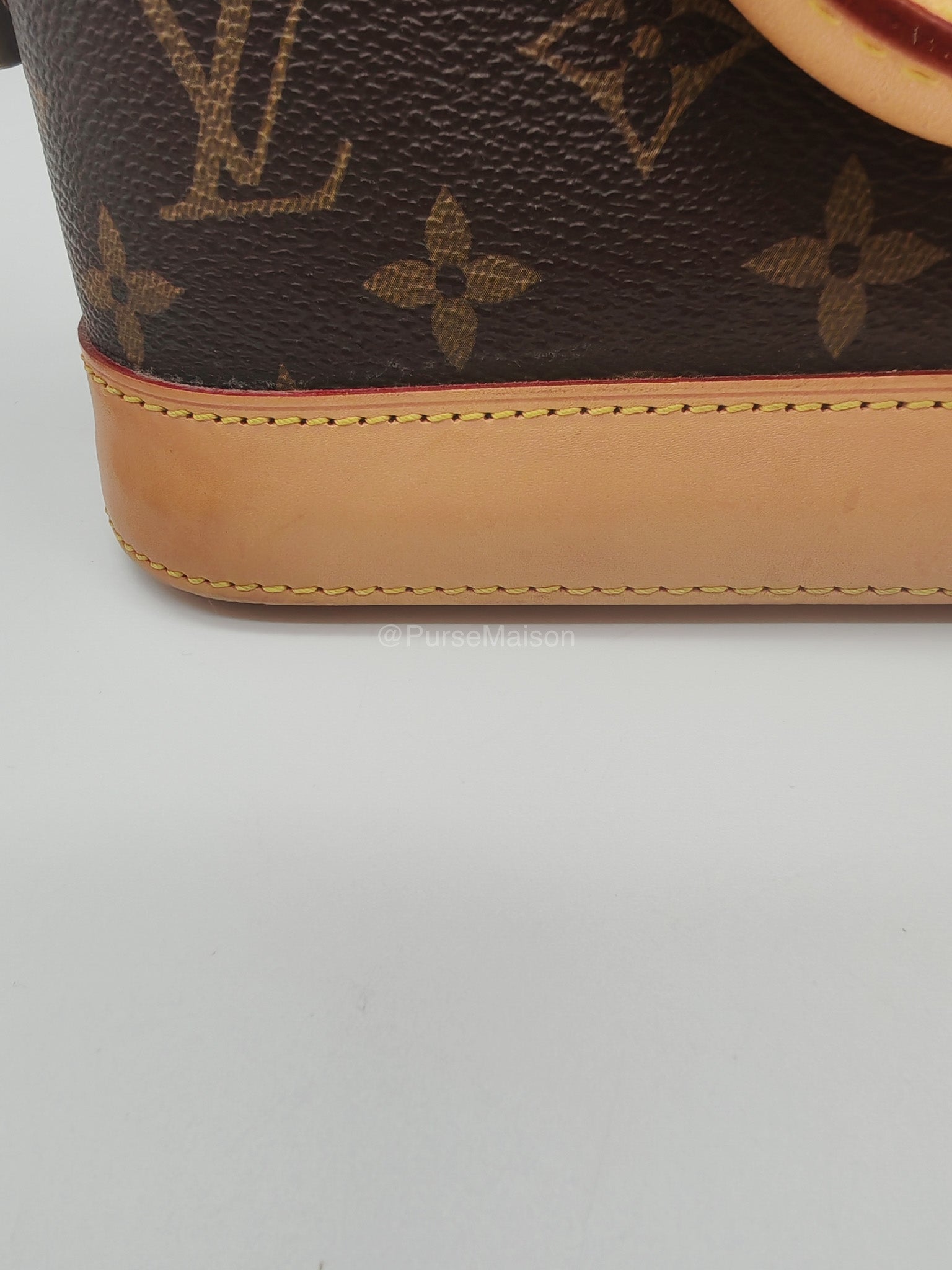 Louis Vuitton Alma BB in Monogram Canvas and Aged Gold Hardware (Datecode: FL3173) | Purse Maison Luxury Bags Shop