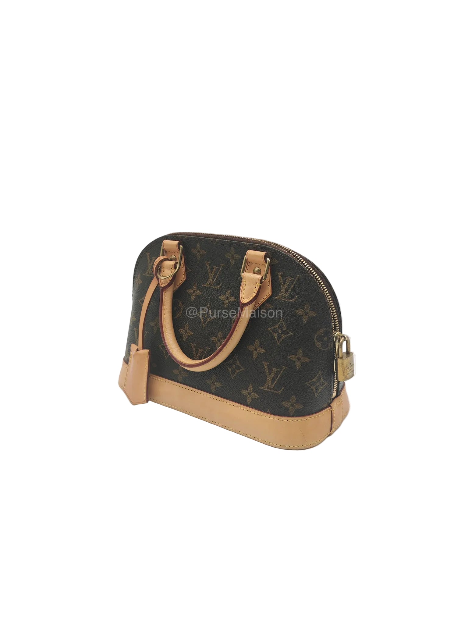 Louis Vuitton Alma BB in Monogram Canvas and Aged Gold Hardware (Datecode: FL3173) | Purse Maison Luxury Bags Shop