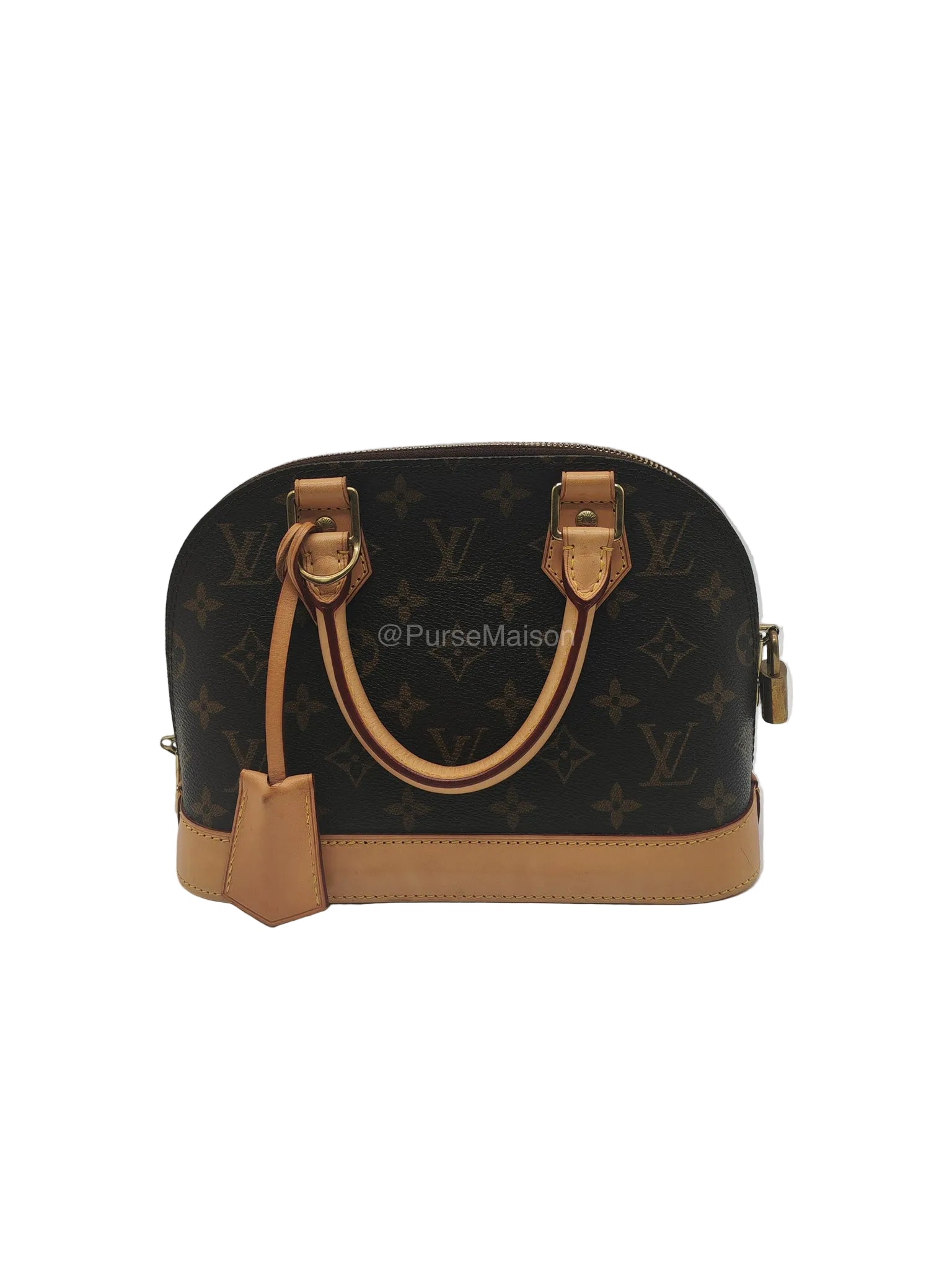 Louis Vuitton Alma BB in Monogram Canvas and Aged Gold Hardware (Datecode: FL3173) | Purse Maison Luxury Bags Shop