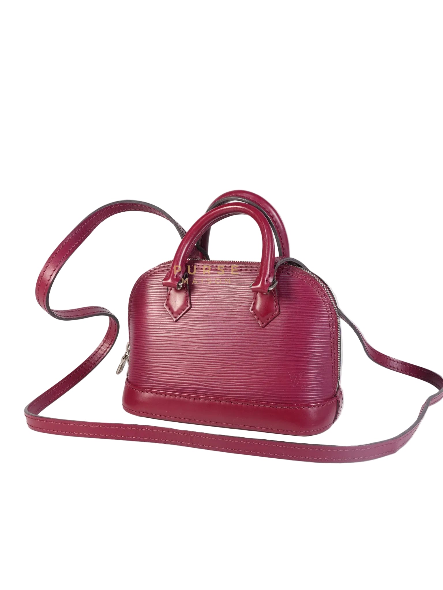 Alma Mini Red in Epi Leather (Date Code: SN4125) | Purse Maison Luxury Bags Shop