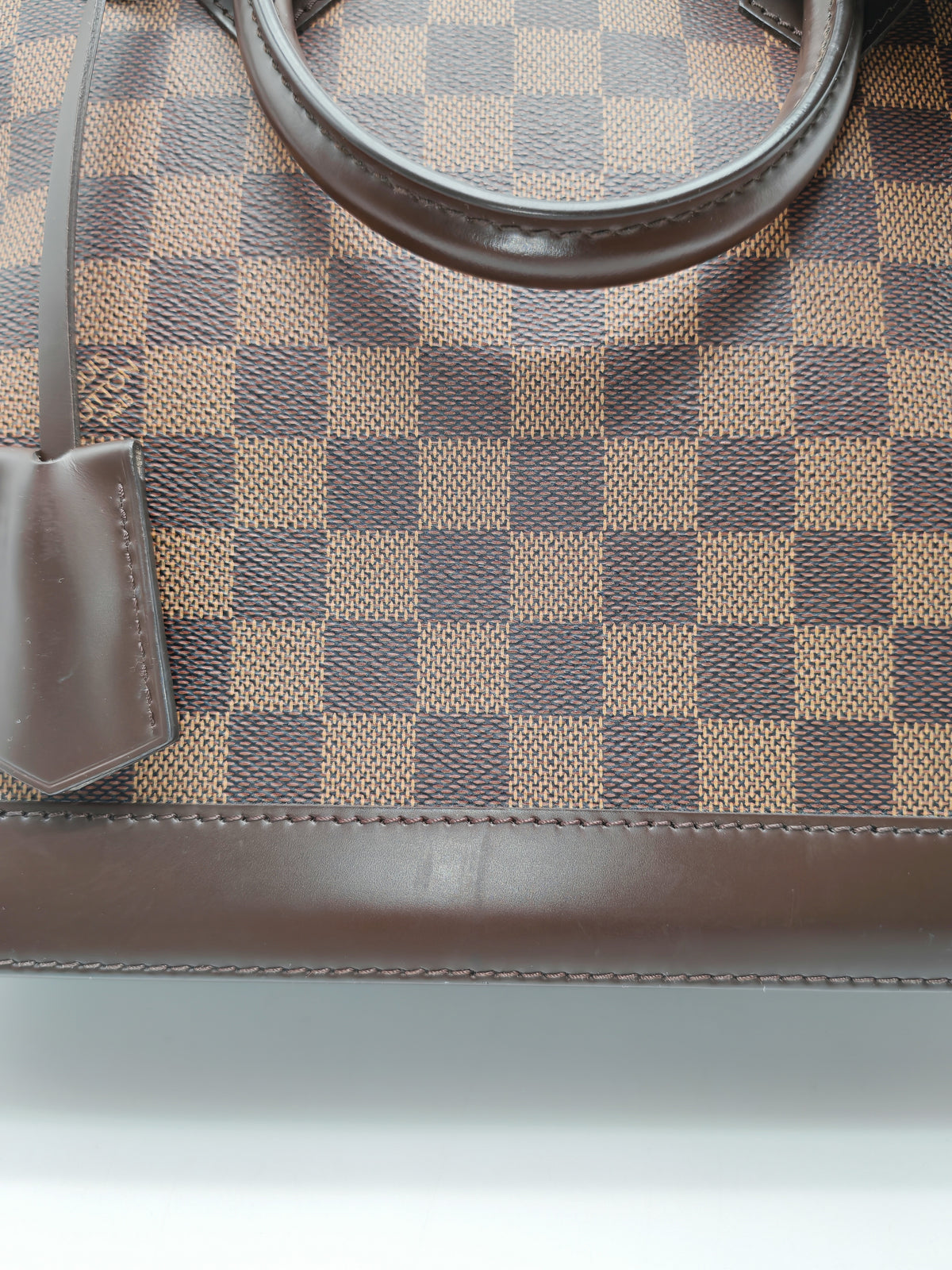 Louis Vuitton Alma PM in Damier Ebene Canvas and Gold Hardware (Datecode: AR2260) | Purse Maison Luxury Bags Shop