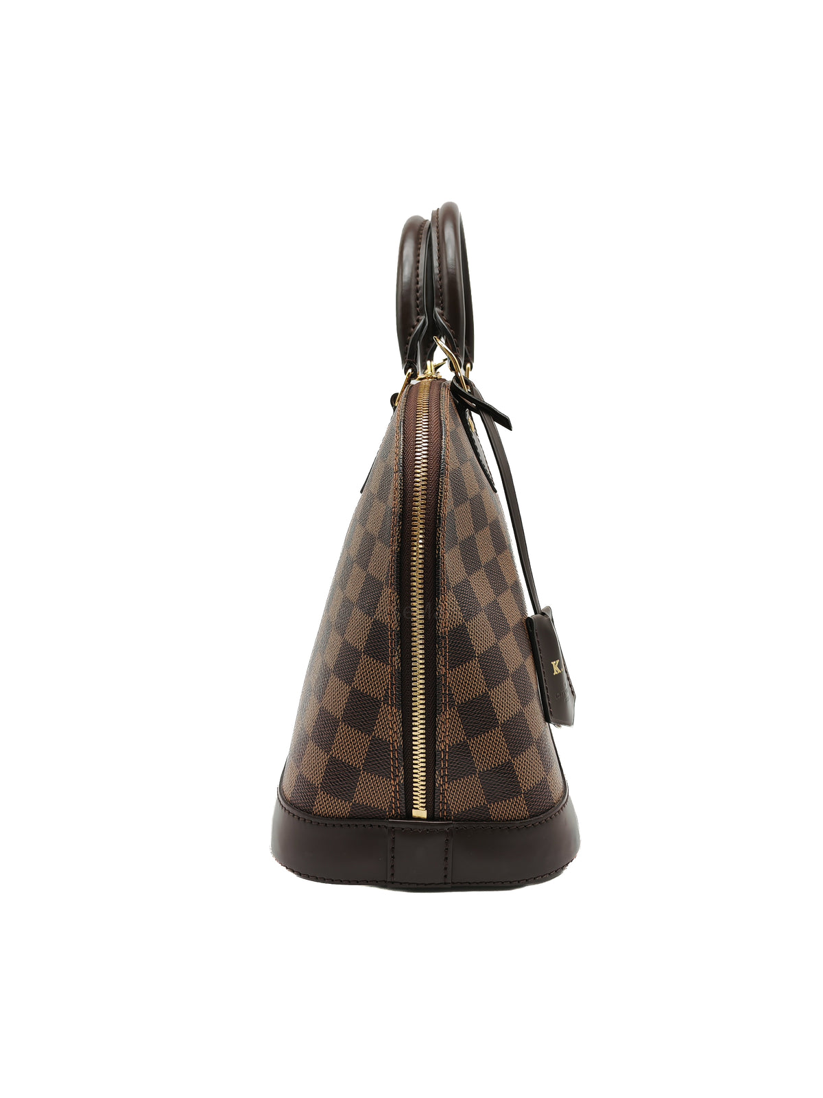 Louis Vuitton Alma PM in Damier Ebene Canvas and Gold Hardware (Datecode: AR2260) | Purse Maison Luxury Bags Shop