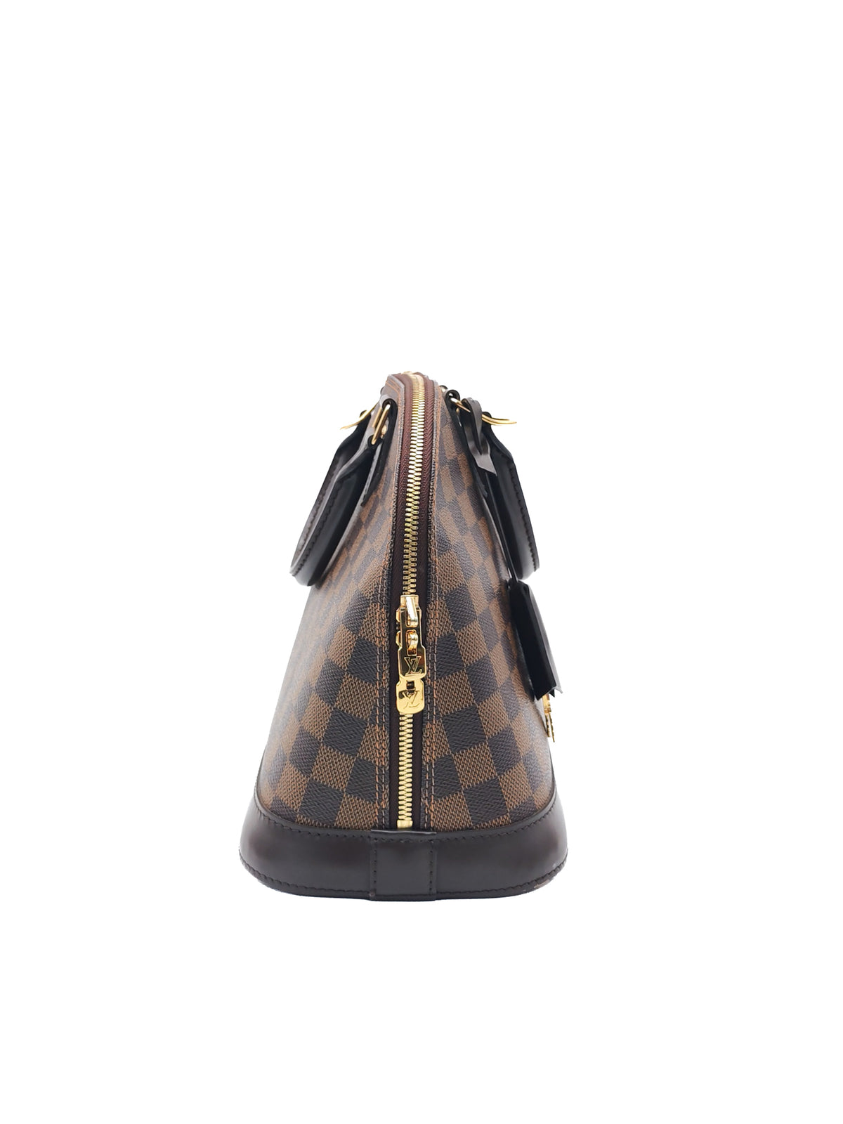 Louis Vuitton Alma PM in Damier Ebene Canvas and Gold Hardware (Datecode: FL3170) | Purse Maison Luxury Bags Shop