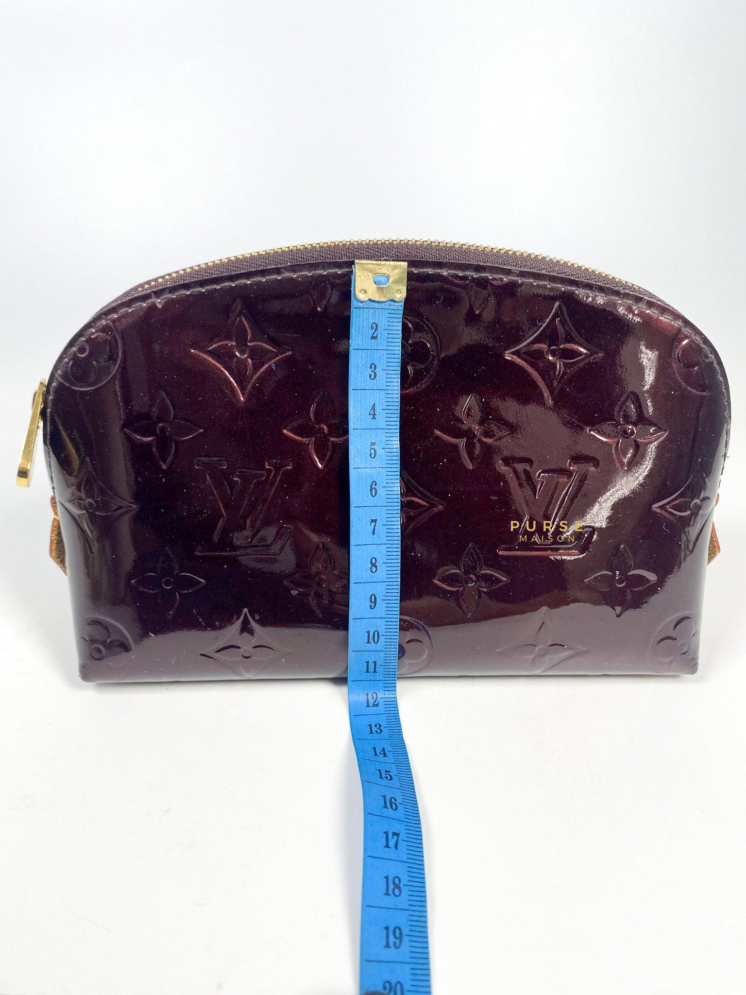 Louis Vuitton Amarante Cosmetic Pouch PM (Date Code: CA1141)