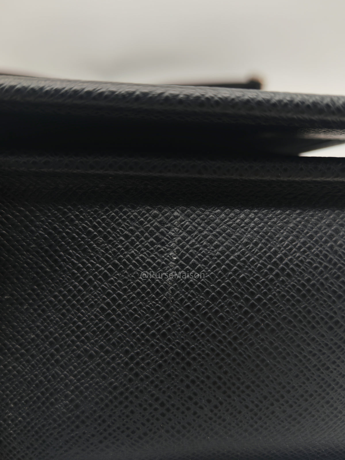 Louis Vuitton Andrei Messenger Bag in Black Taiga Leather and Silver Hardware (Datecode: BA2008) | Purse Maison Luxury Bags Shop