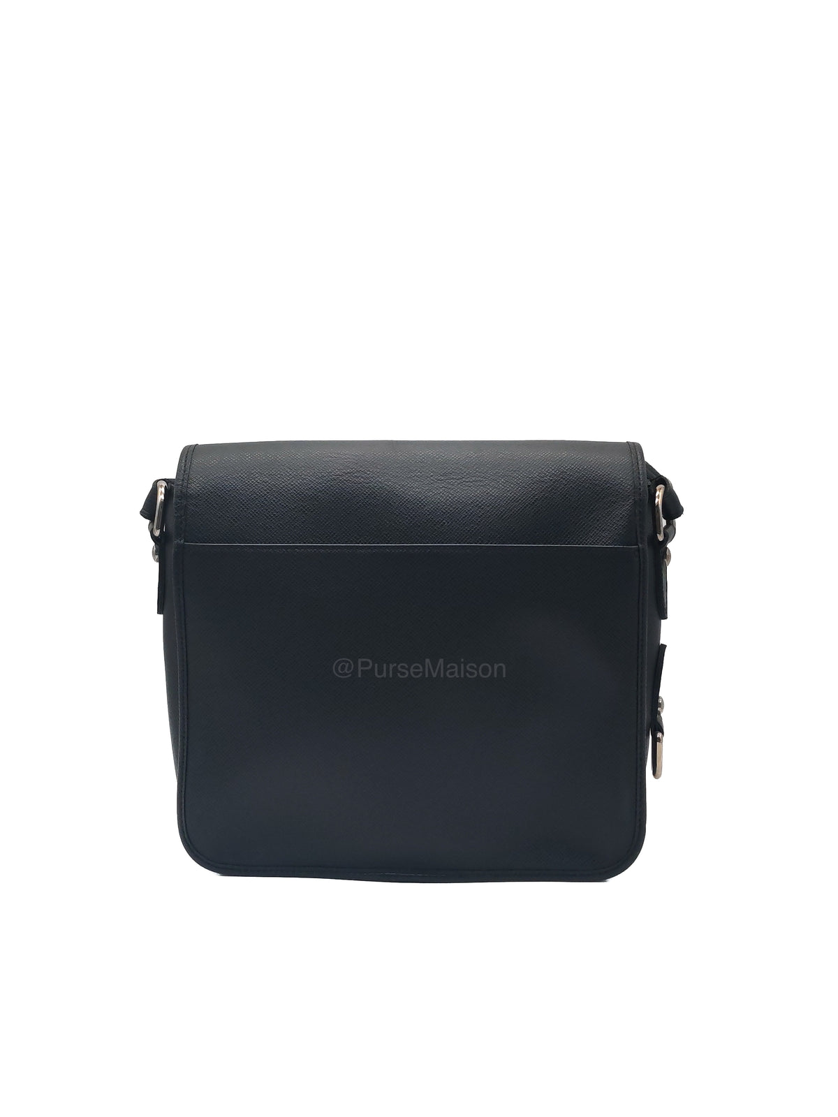 Louis Vuitton Andrei Messenger Bag in Black Taiga Leather and Silver Hardware (Datecode: BA2008) | Purse Maison Luxury Bags Shop