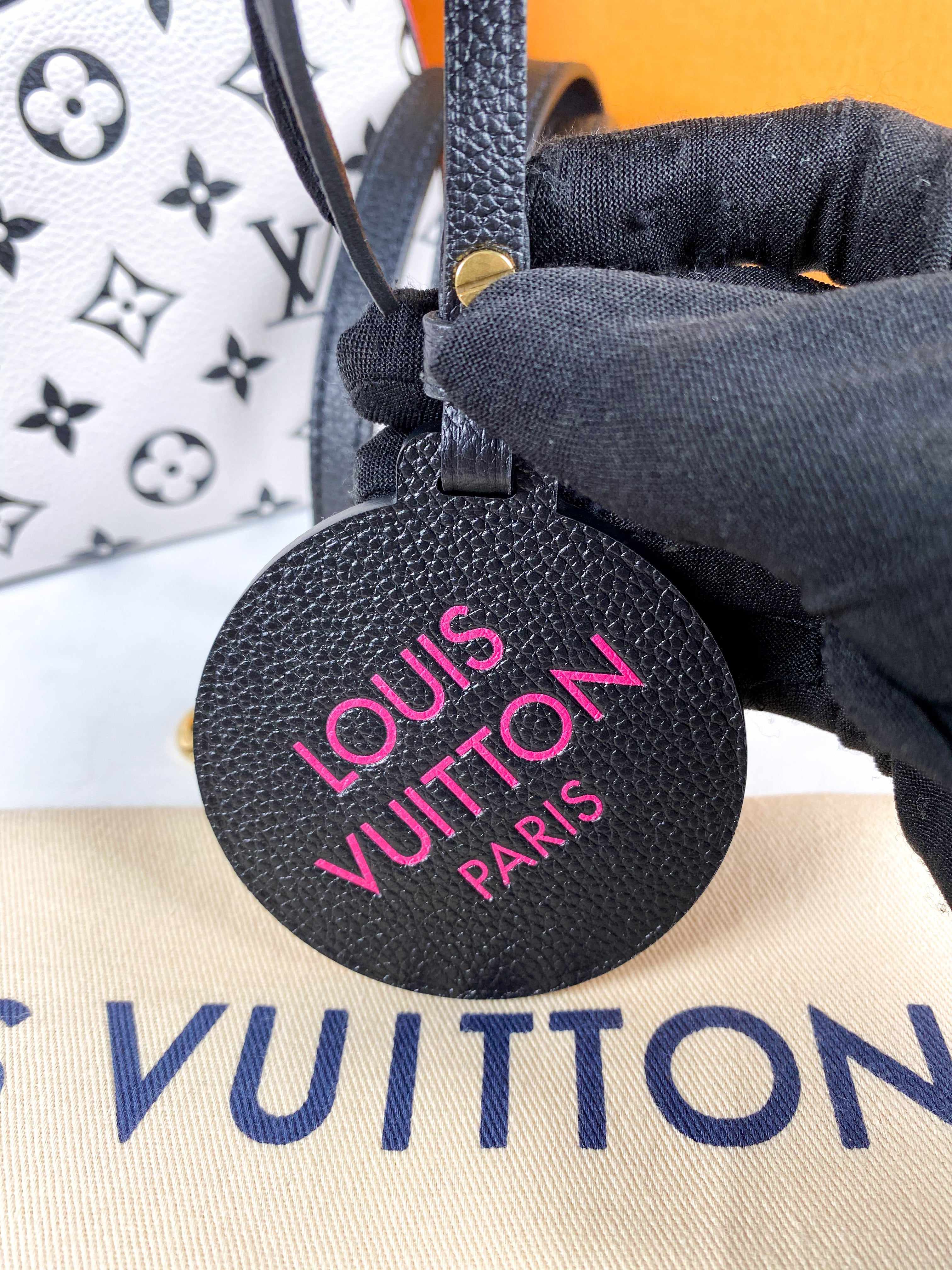 Louis Vuitton Bagatelle NM Spring in the City Black/White/Pink Empreinte Monogram (Microchip)