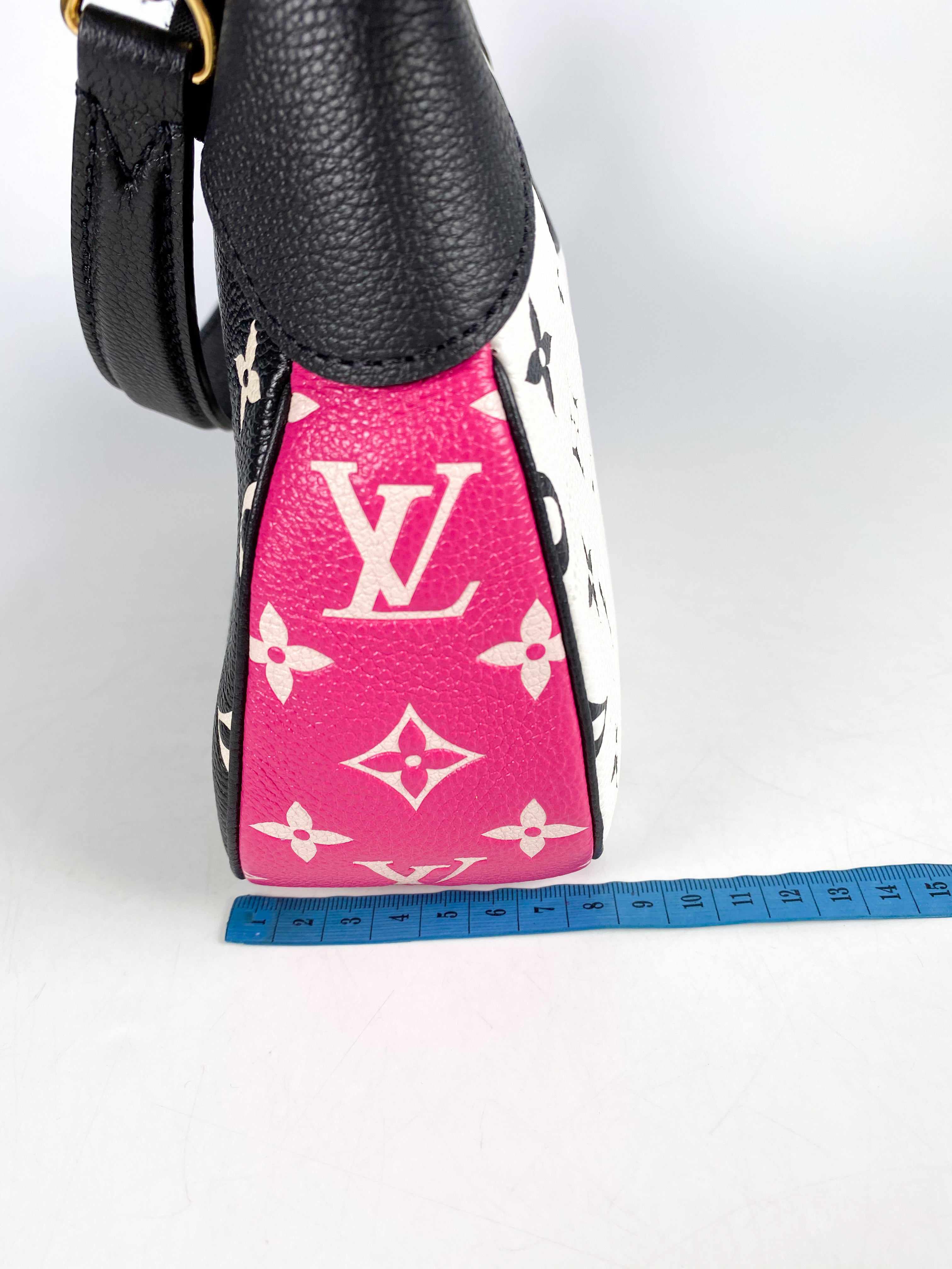 Louis Vuitton Bagatelle NM Spring in the City Black/White/Pink