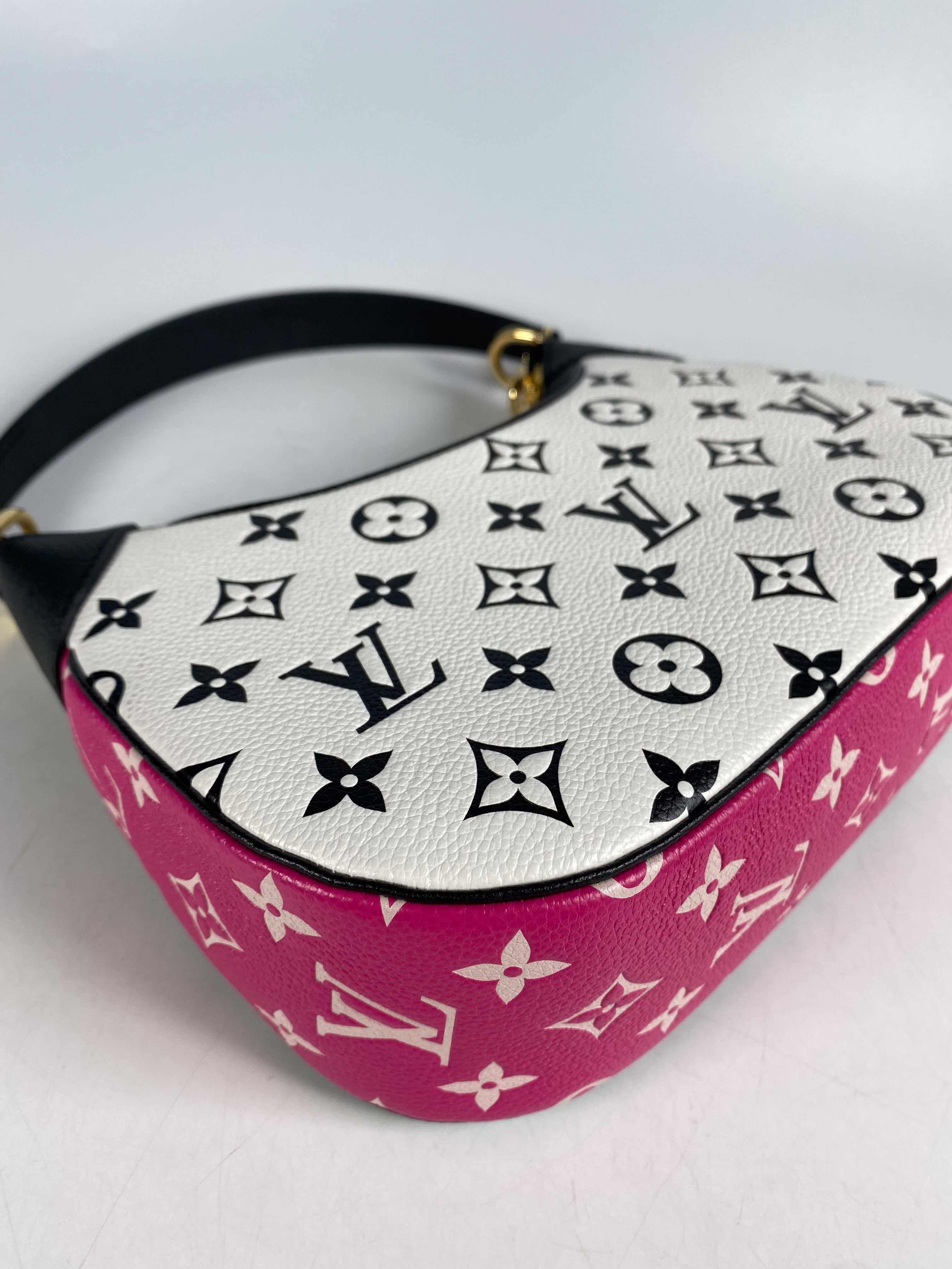 Louis vuitton white discount and pink bag