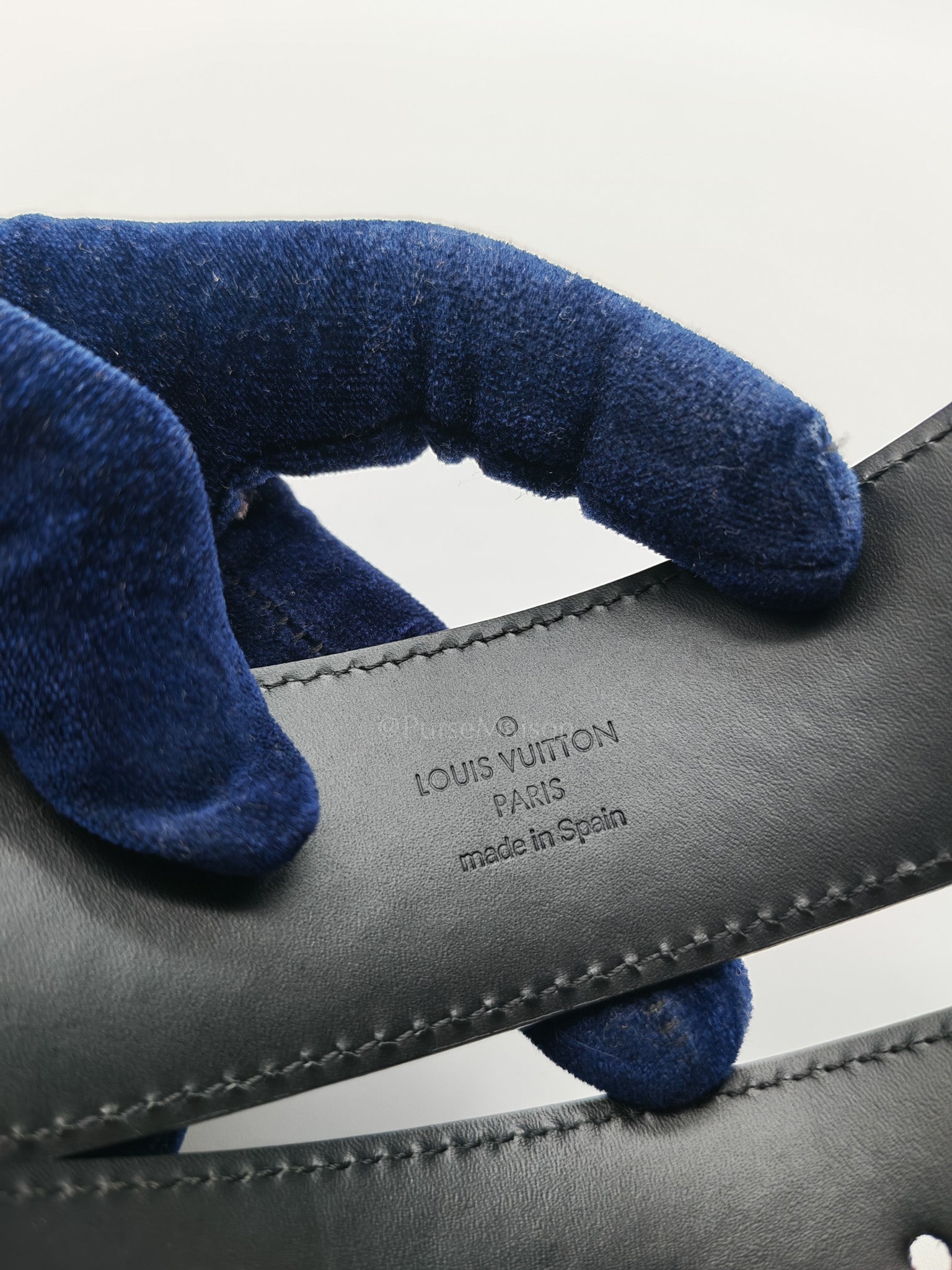 Louis Vuitton Belt in Damier Graphite Coated Canvas & Leather Size 85cm x 34cm | Purse Maison Luxury Bags Shop