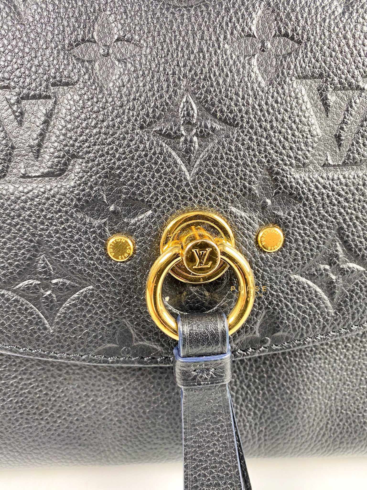 Louis Vuitton Blanche MM Noir in Monogram Empreinte Leather (Date