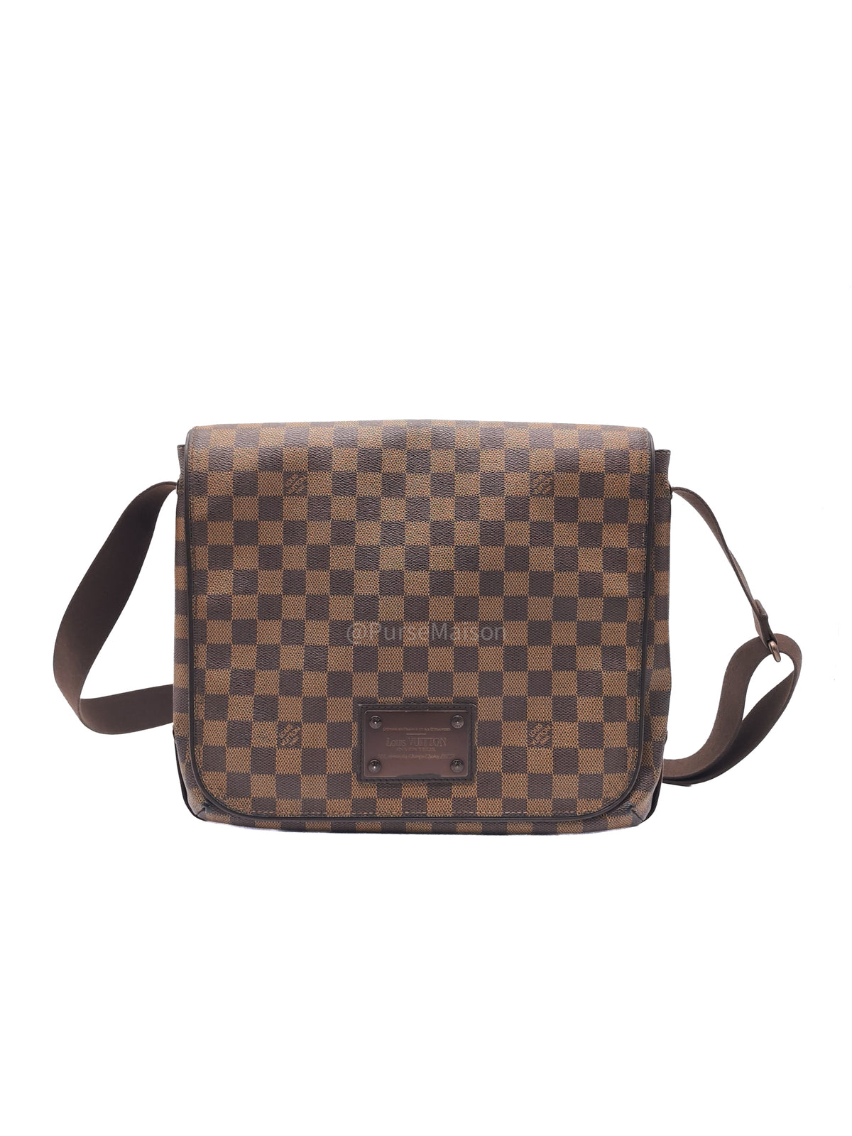 Louis Vuitton Brooklyn Messenger Bag in Damier Ebene Canvas (Date code: SR1068) | Purse Maison Luxury Bags Shop