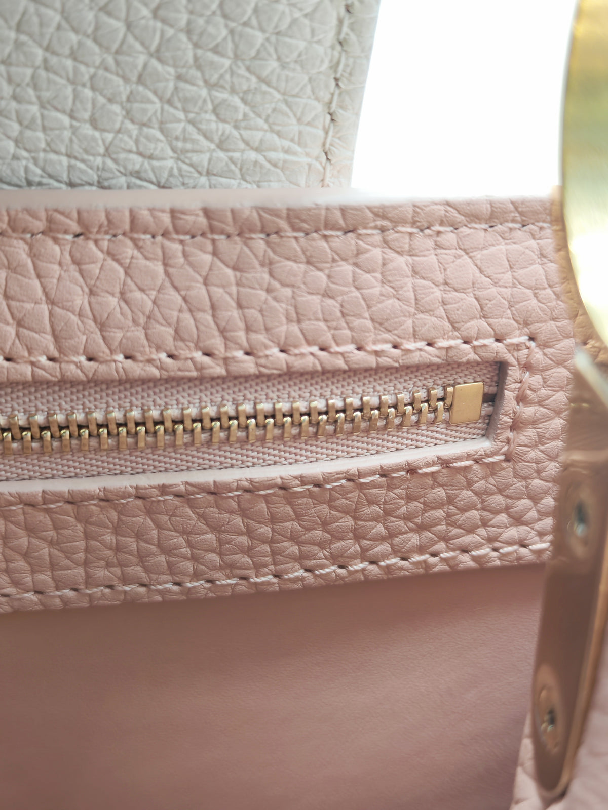 Louis Vuitton Capucines BB in Soft Rose Pink Taurillon Leather and Gold Hardware Microchip | Purse Maison Luxury Bags Shop