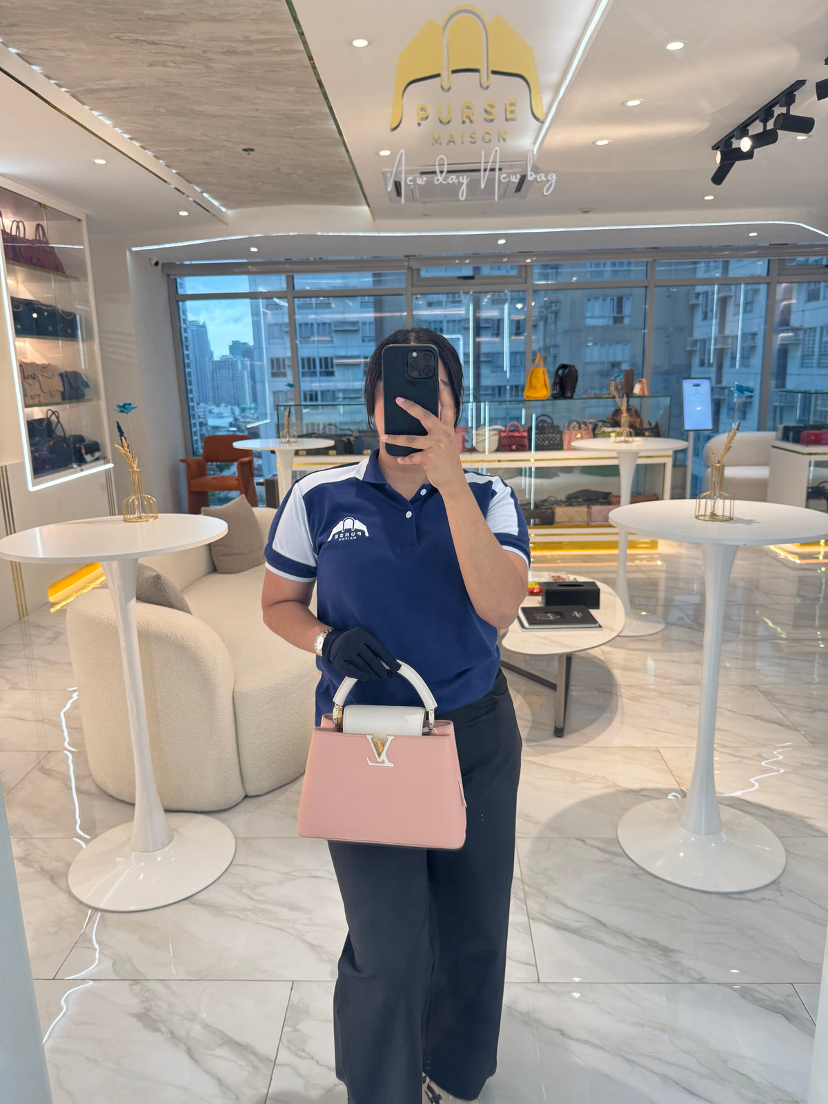 Louis Vuitton Capucines BB in Soft Rose Pink Taurillon Leather and Gold Hardware Microchip | Purse Maison Luxury Bags Shop