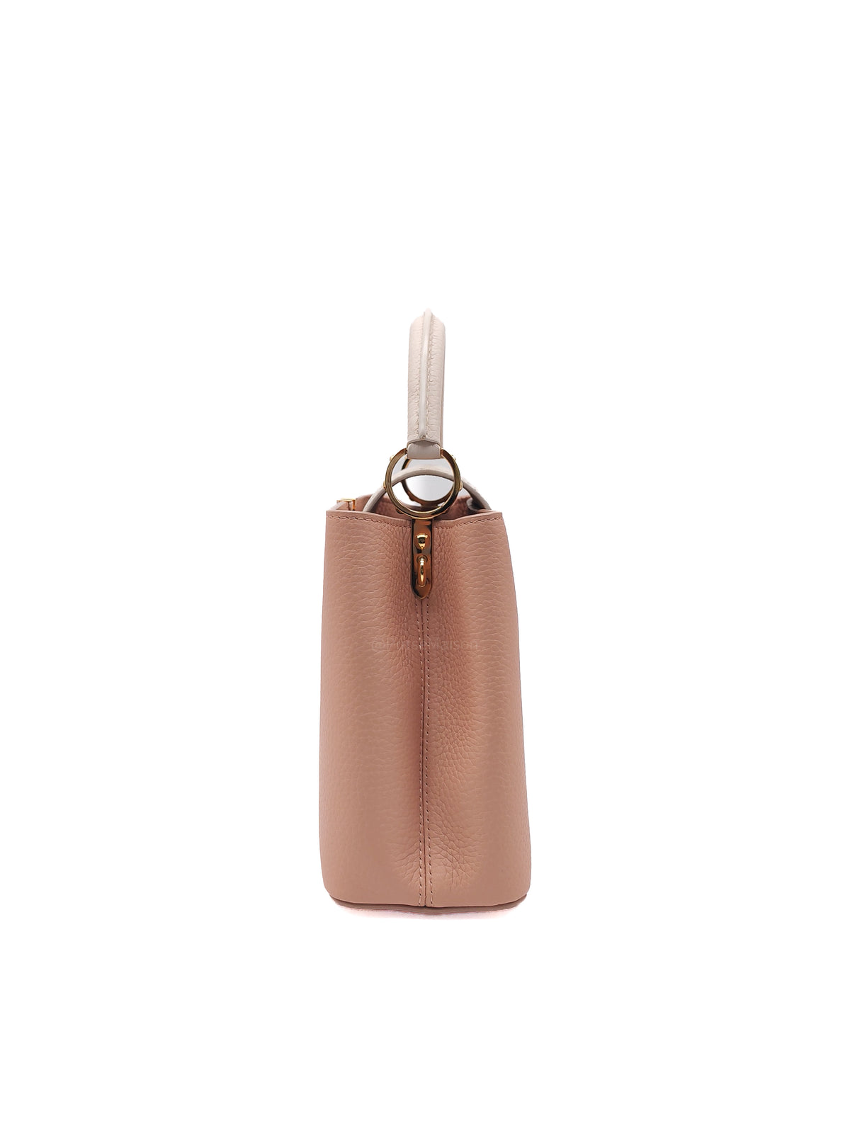 Louis Vuitton Capucines BB in Soft Rose Pink Taurillon Leather and Gold Hardware Microchip | Purse Maison Luxury Bags Shop