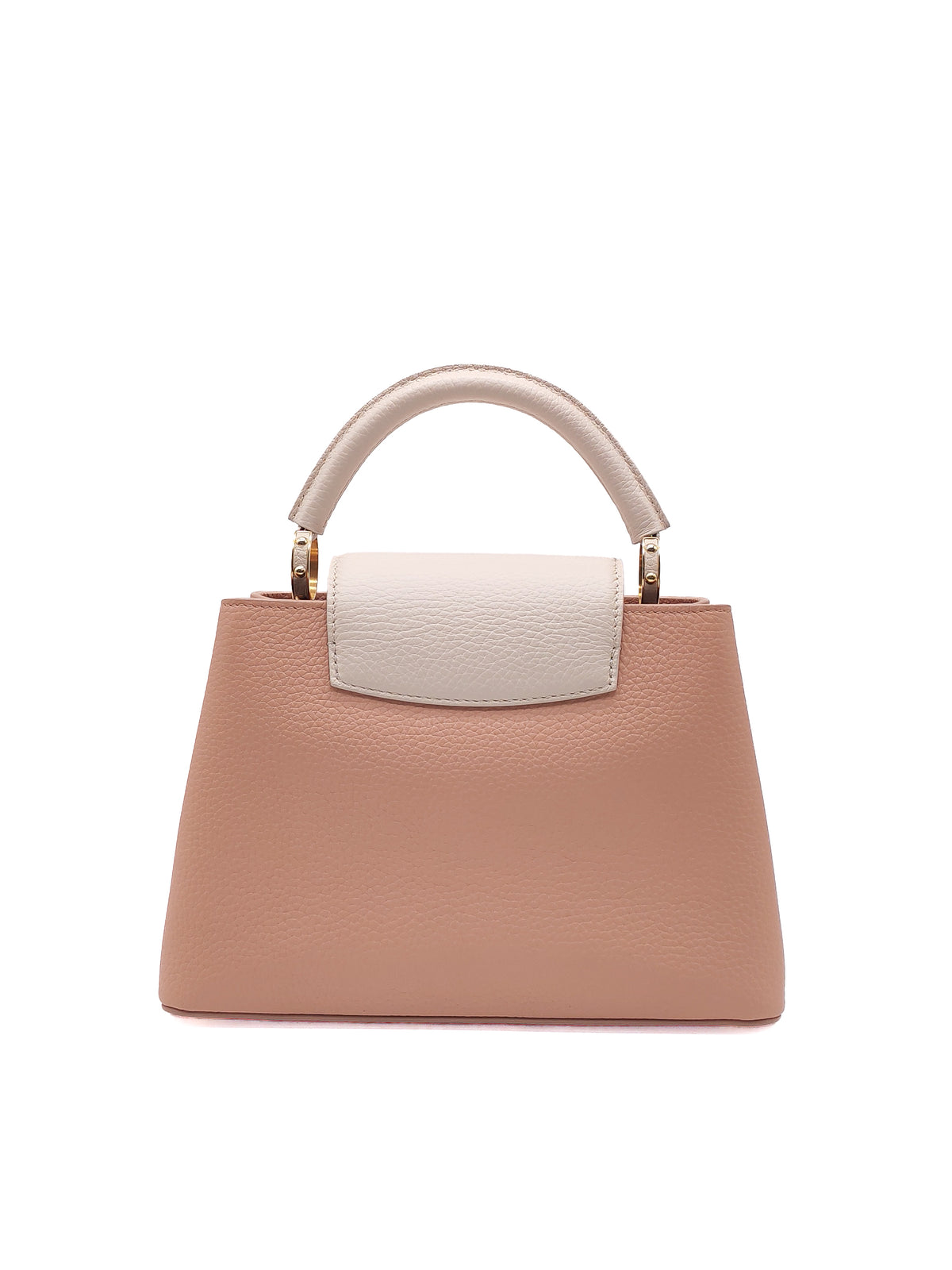 Louis Vuitton Capucines BB in Soft Rose Pink Taurillon Leather and Gold Hardware Microchip | Purse Maison Luxury Bags Shop