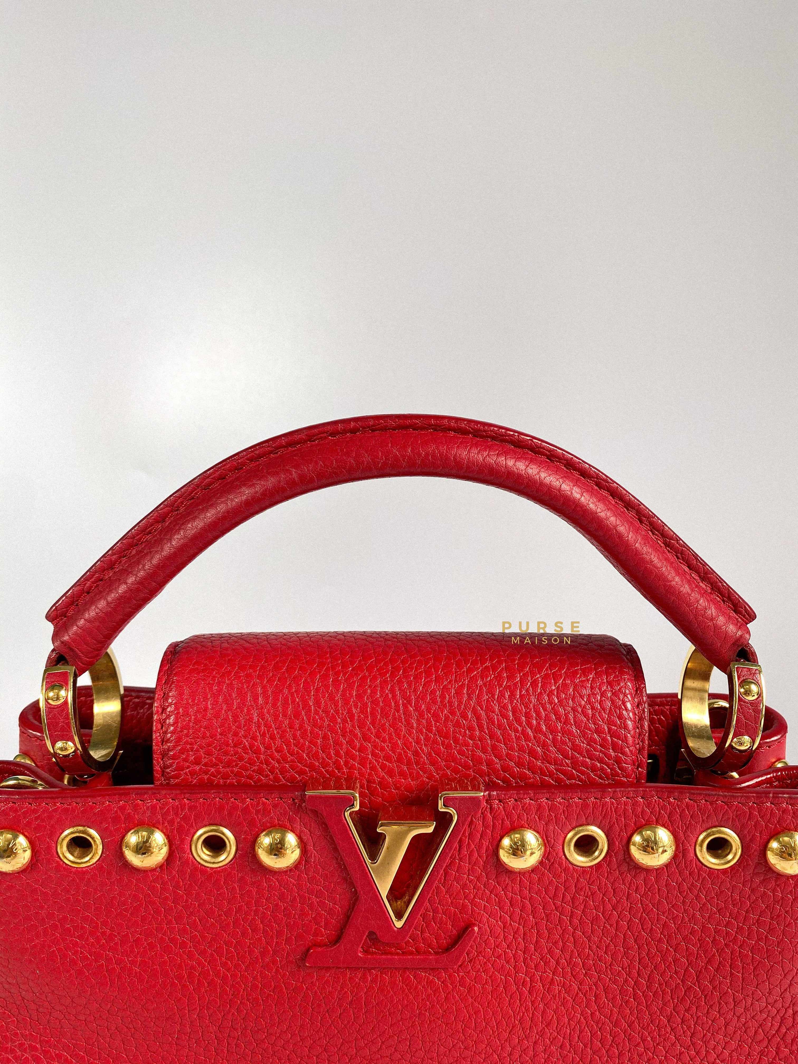 Louis Vuitton Capucines BB limited Edition Red Fur ref.144614