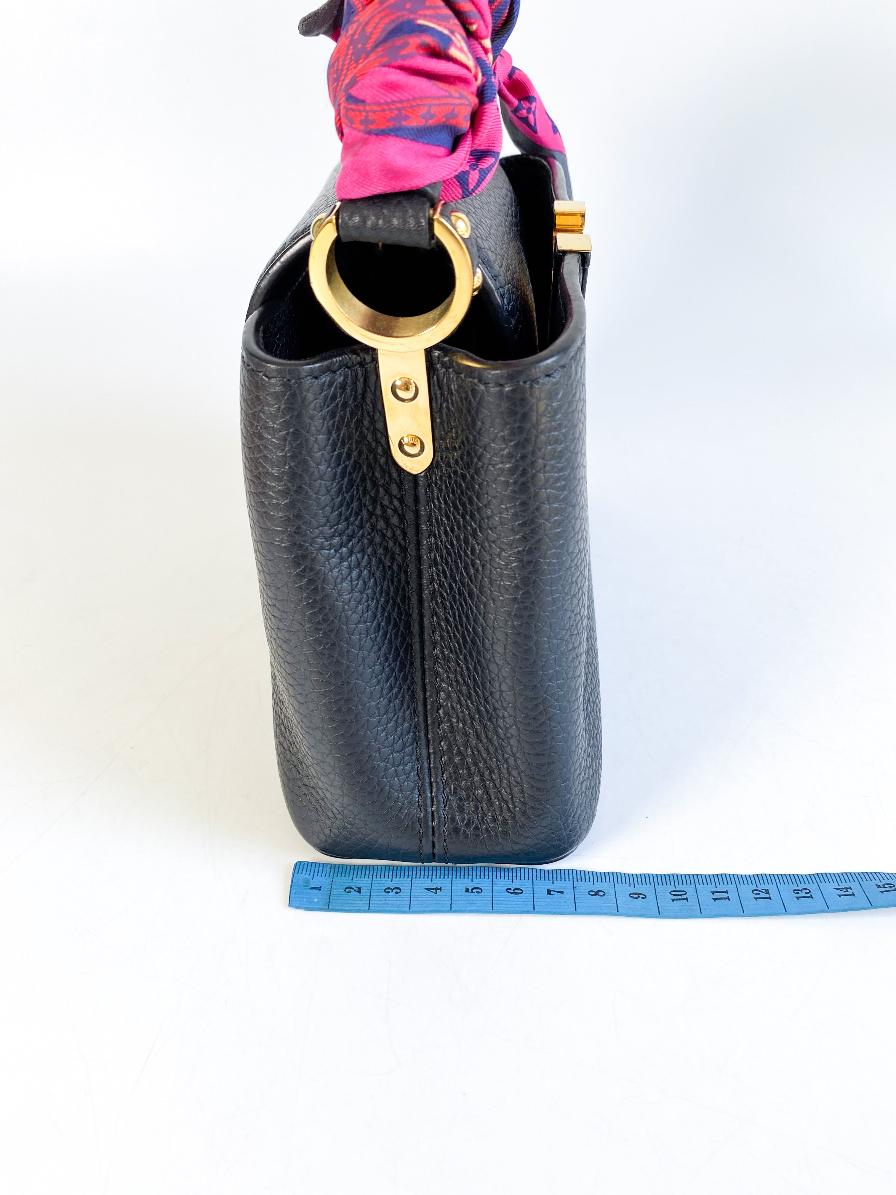 Louis Vuitton Capucines Taurillon Mini Black GHW - BrandConscious