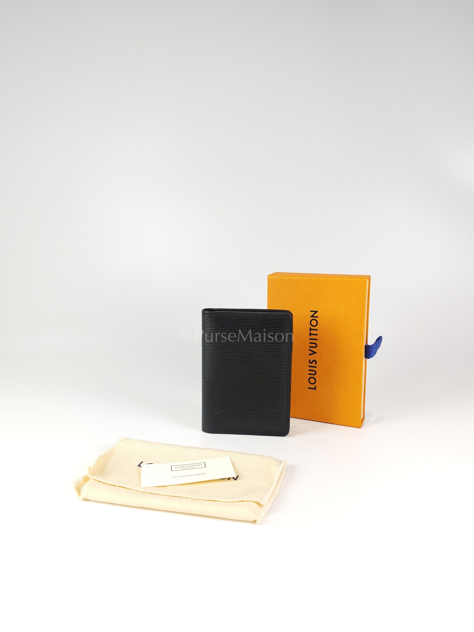 Card Holder in Black Epi Leather (Date code: CT4129) | Purse Maison Luxury Bags Shop