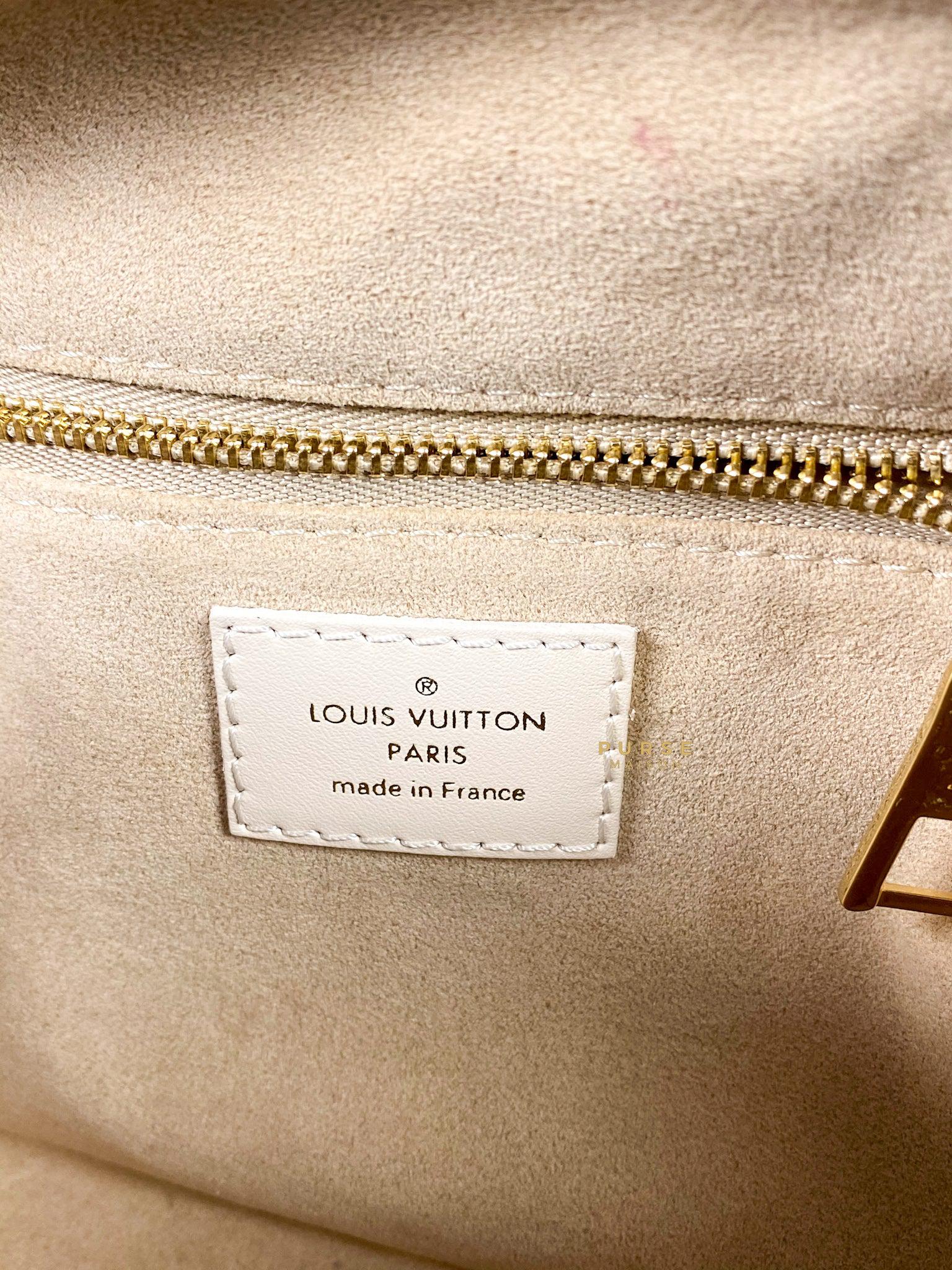 Louis Vuitton Cream Monogram Empreinte Petite Malle Souple Bag – The Closet