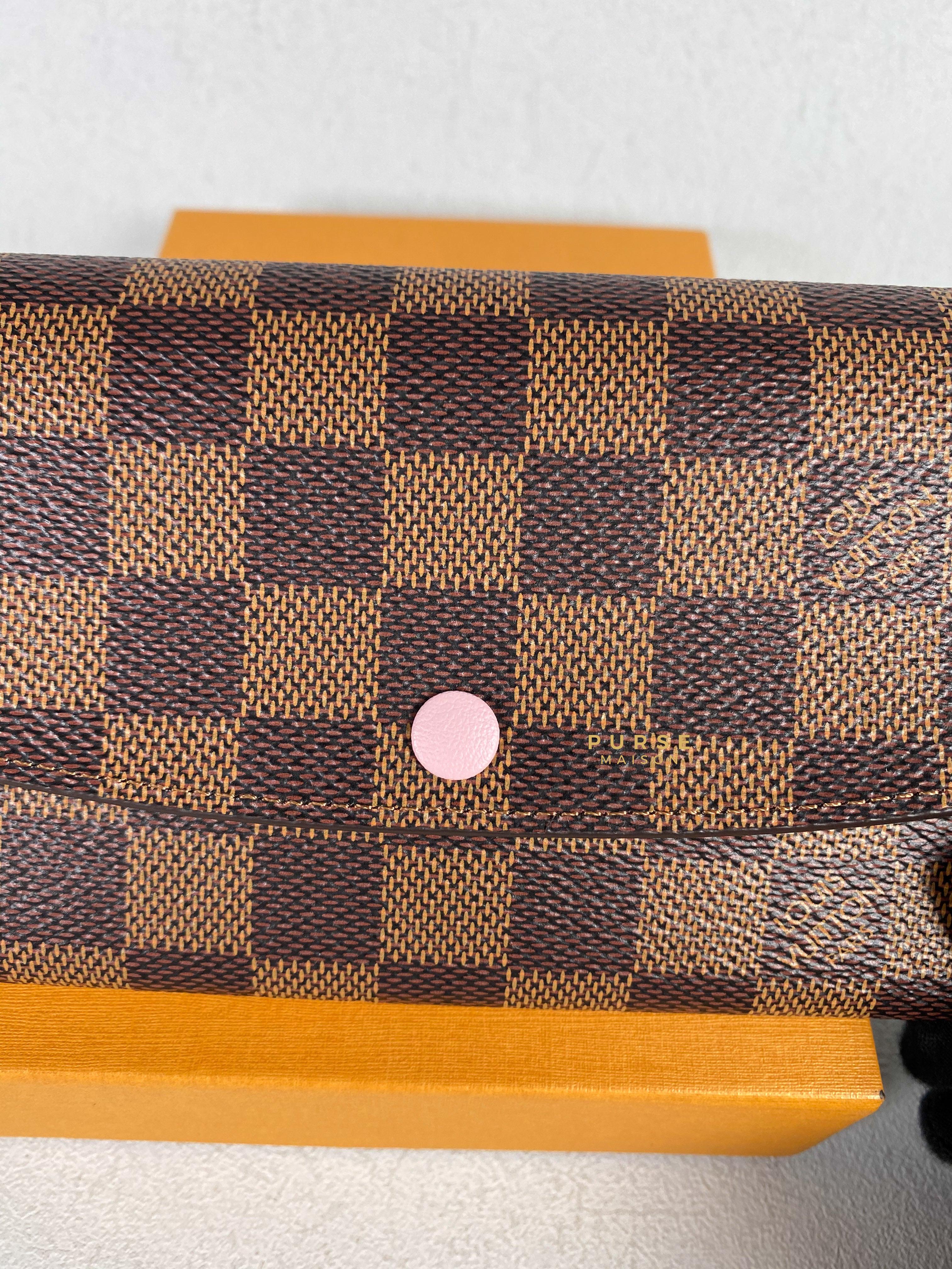 Louis Vuitton Emilie Wallet in Monogram Canvas and Rose Ballerine (Microchip) | Purse Maison Luxury Bags Shop