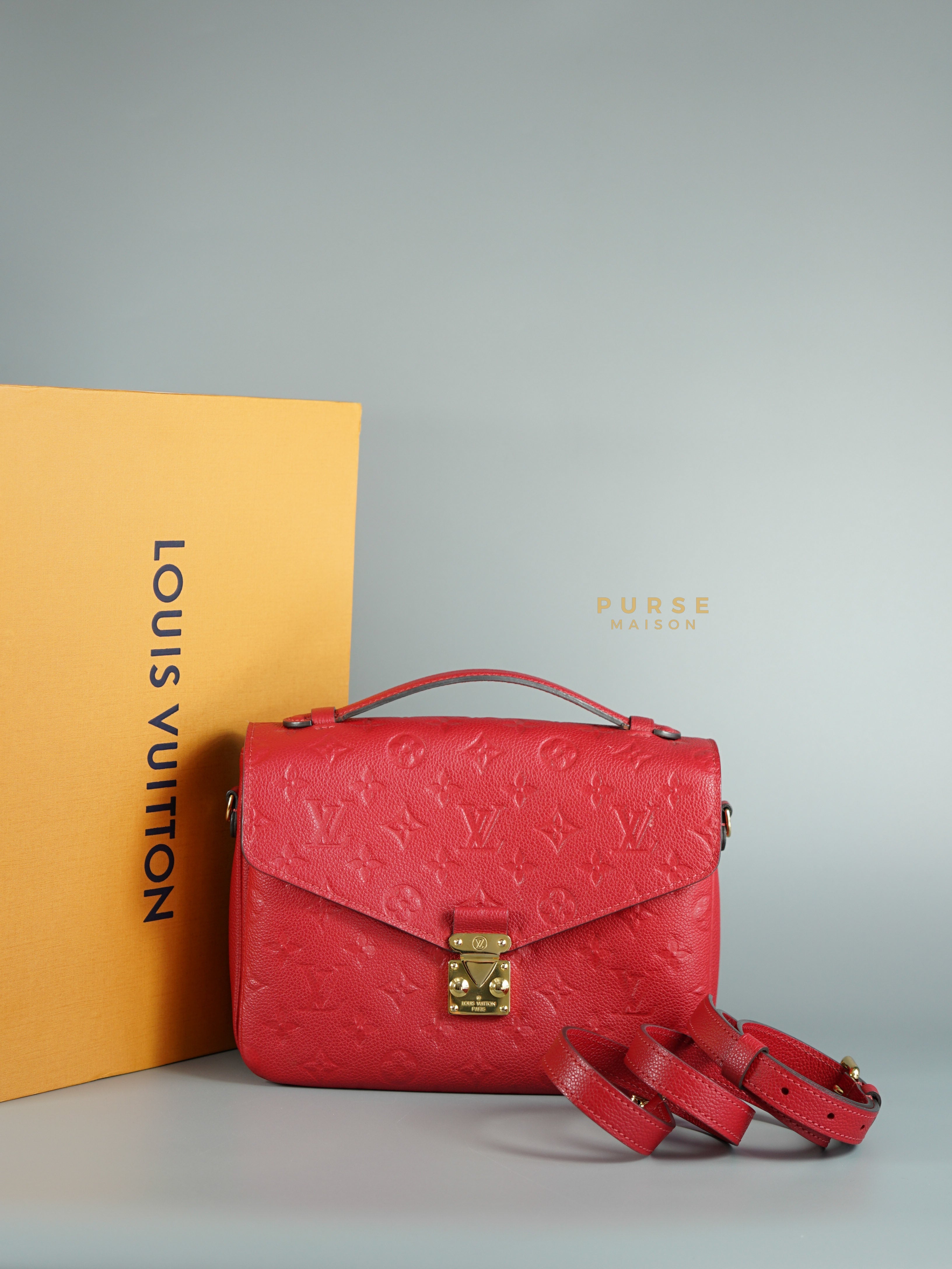Louis Vuitton Empreinte Pochette Metis in Red (Date code: AR5108) | Purse Maison Luxury Bags Shop