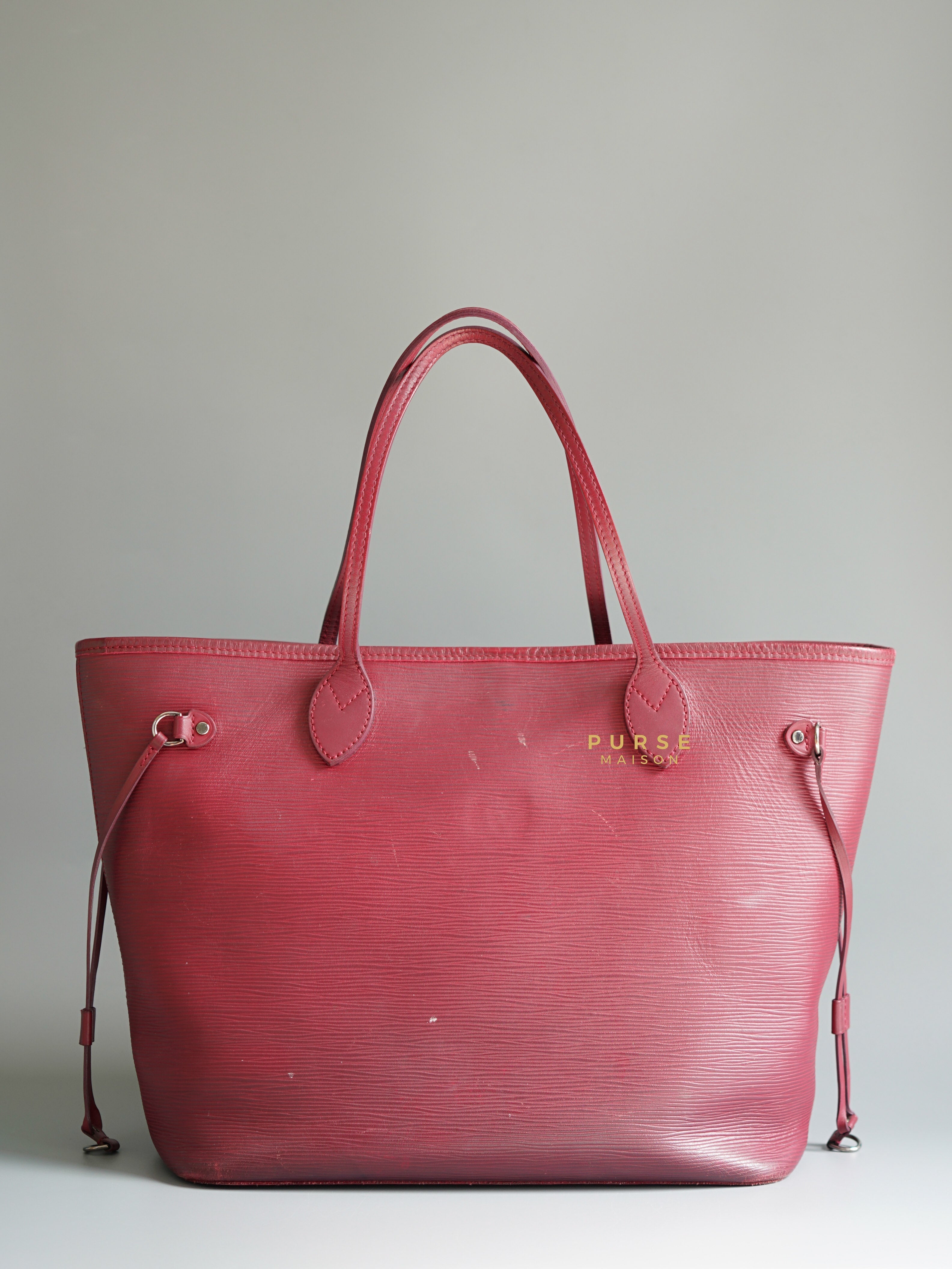 Louis Vuitton Epi Leather Neverfull Bag in Fuchsia (Date Code: FL2133) | Purse Maison Luxury Bags Shop